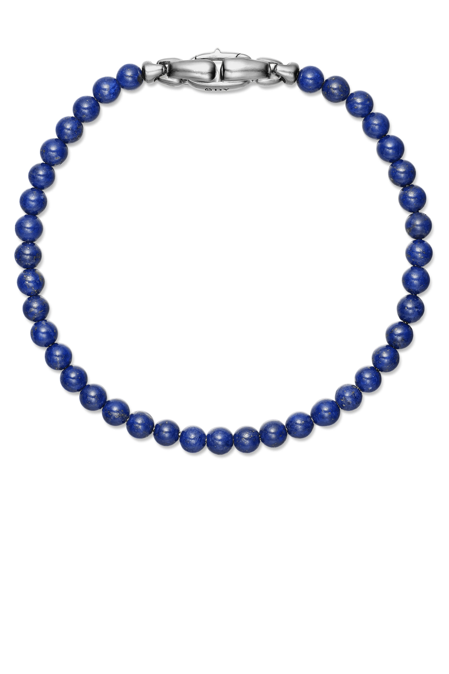 سوار بخرز بتصميم مسبحة، فضة استرلينية ولازورد