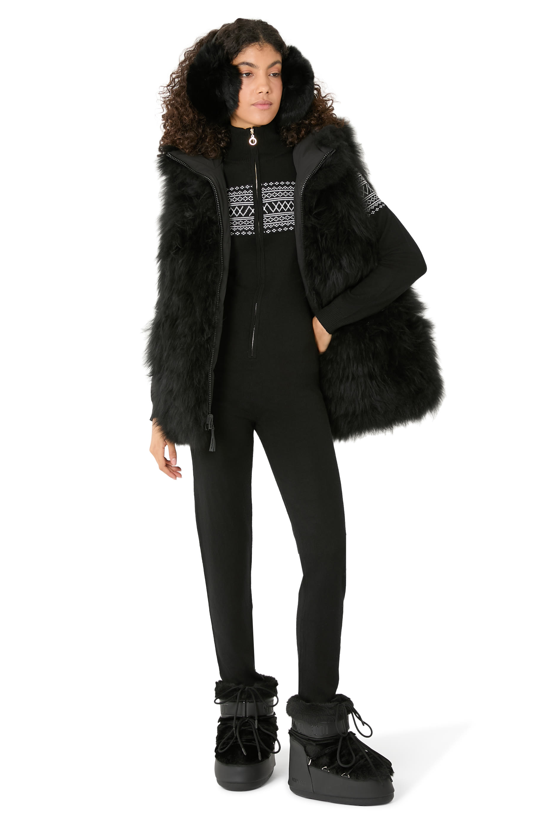 غطاء للأذنين فرو المنك