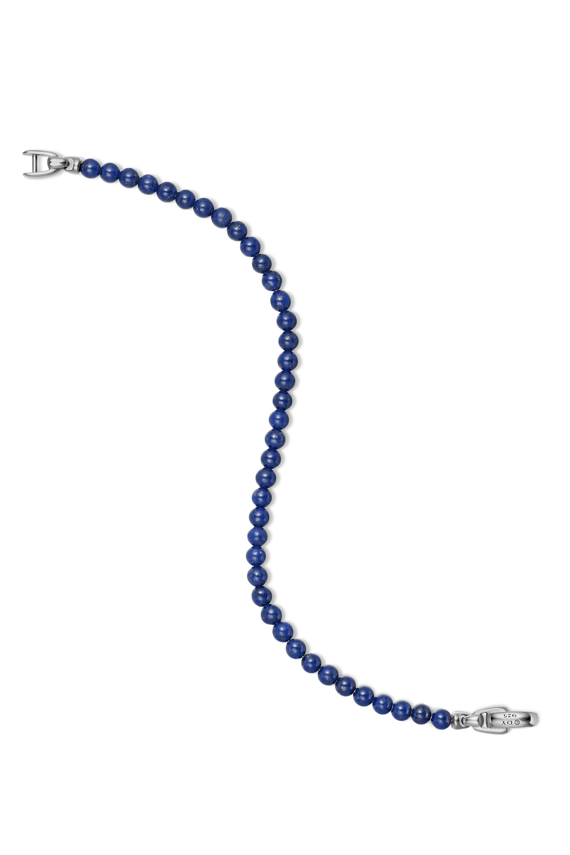 سوار بخرز بتصميم مسبحة، فضة استرلينية ولازورد