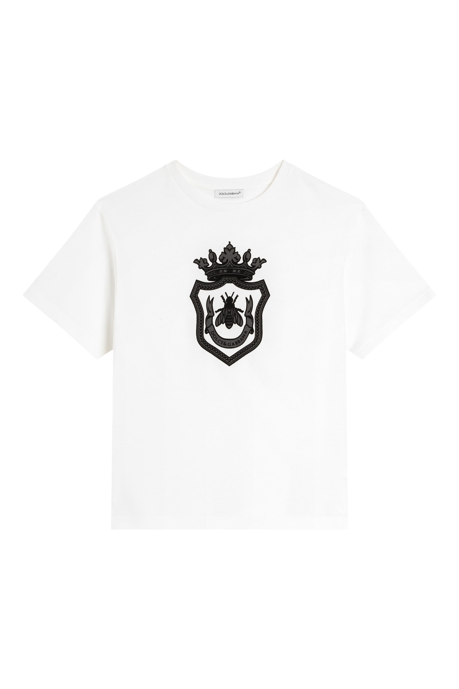 تيشيرت بأكمام قصيرة ونقشة للأطفال