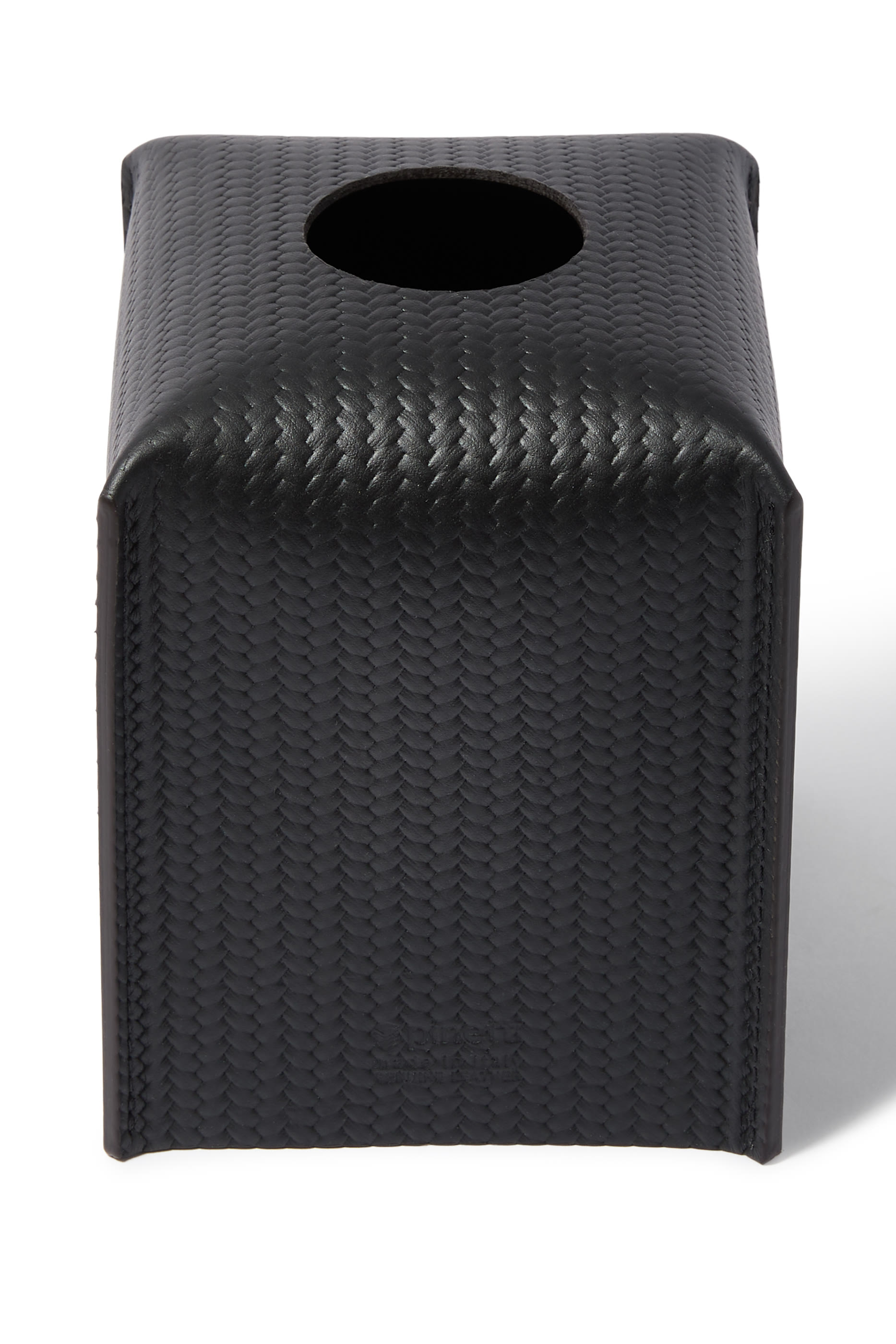 علبة مناديل بتصميم مربع مجدول