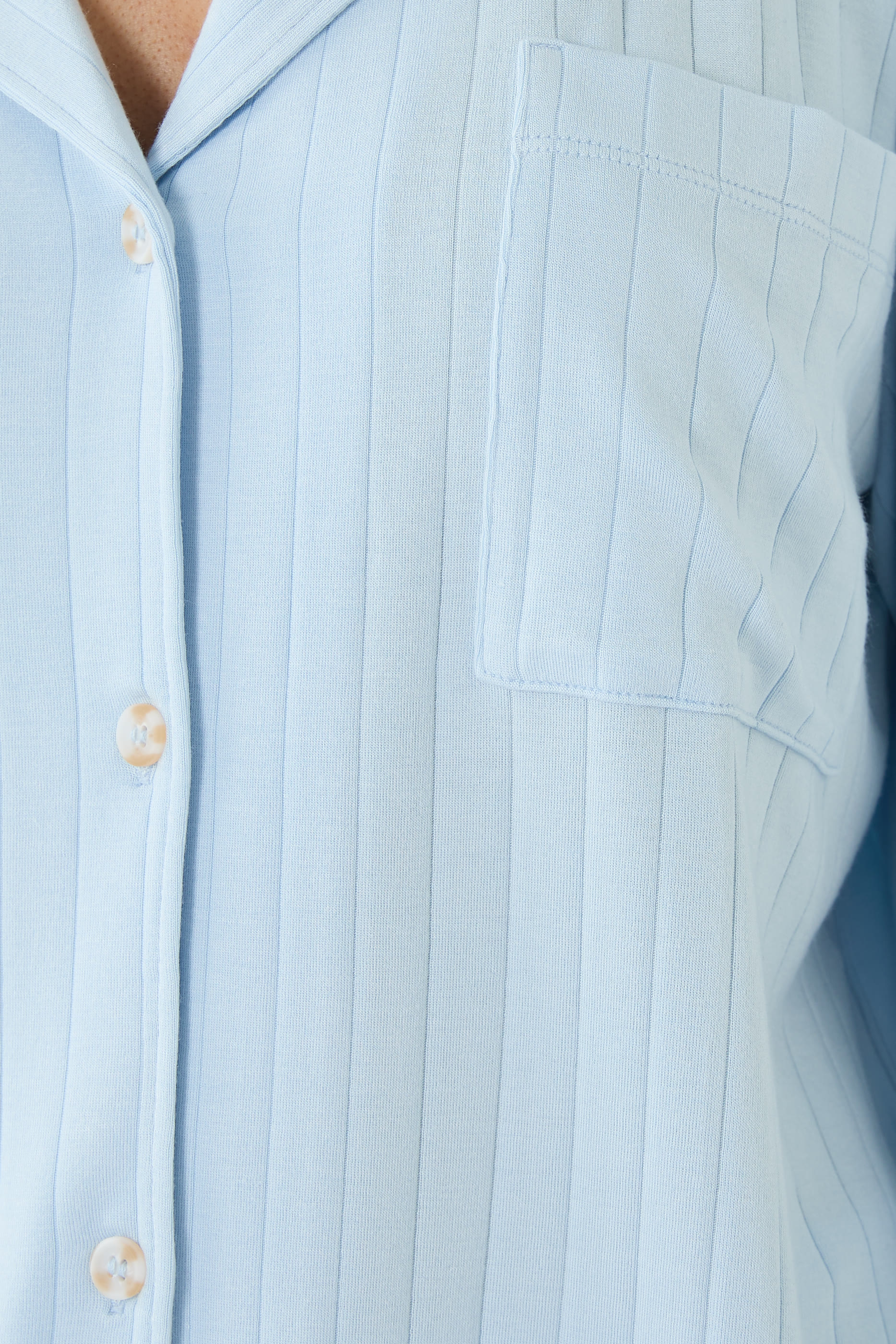 طقم بيجامة جيزيل بقصة طويلة تينسيل مودال مضلع