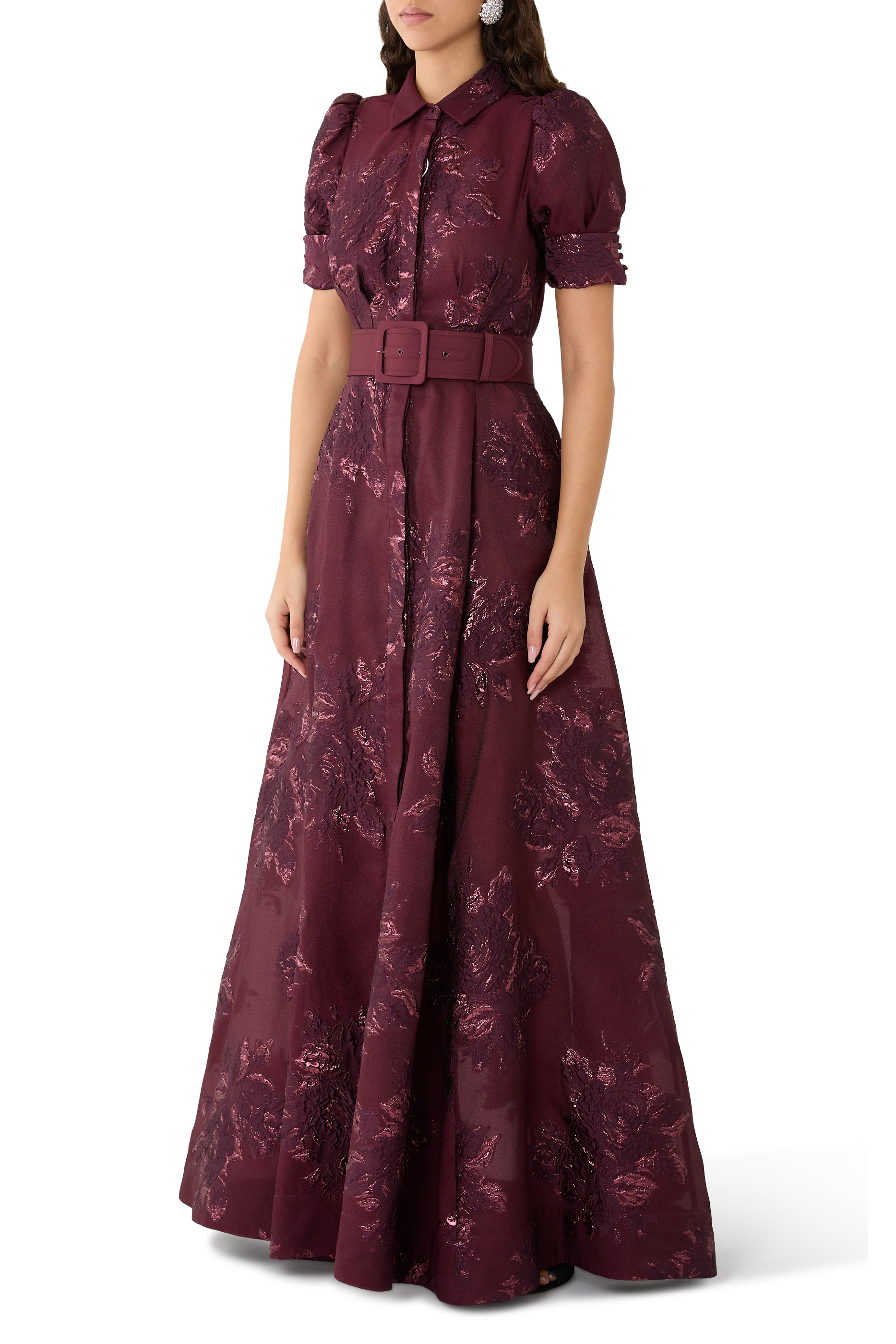 فستان سهرة أرليت بأكمام قصيرة