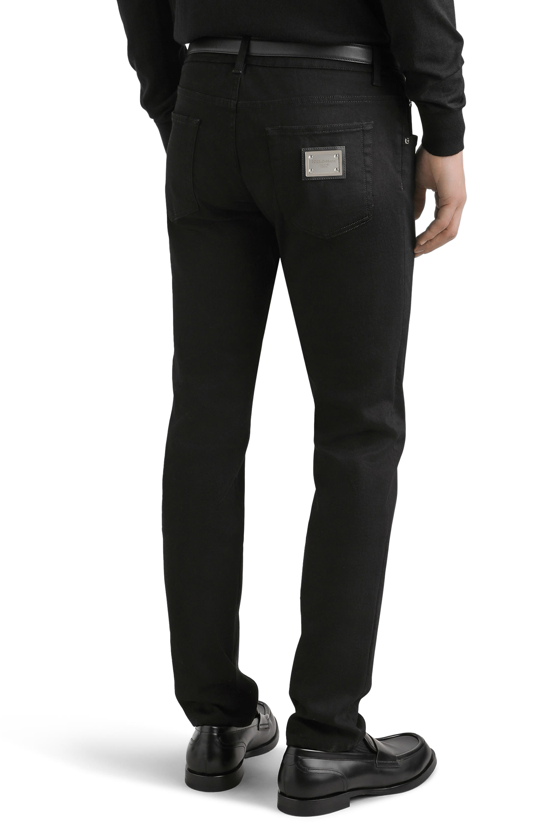 بنطال جينز بقصة ضيقة قطن مطاطي