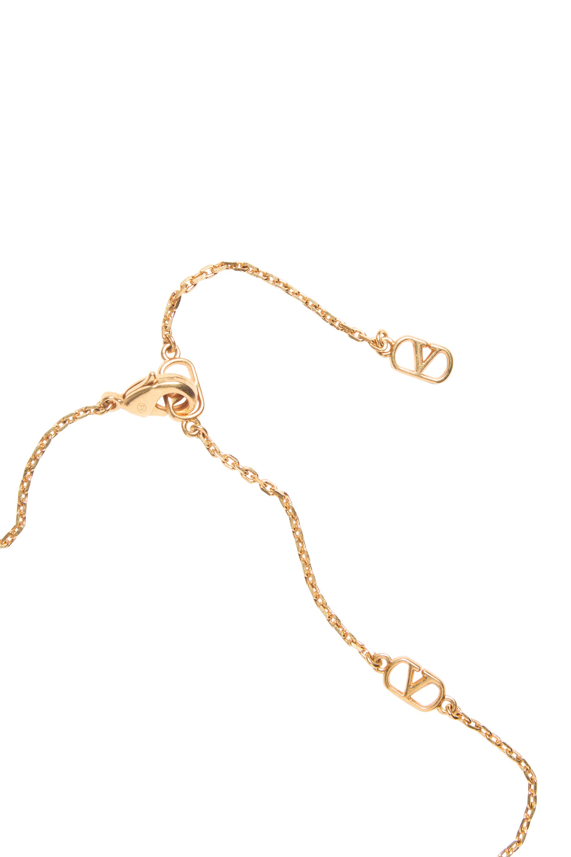 قلادة بدلاية بتصميم كرز بشعار الماركة، معدن ومينا