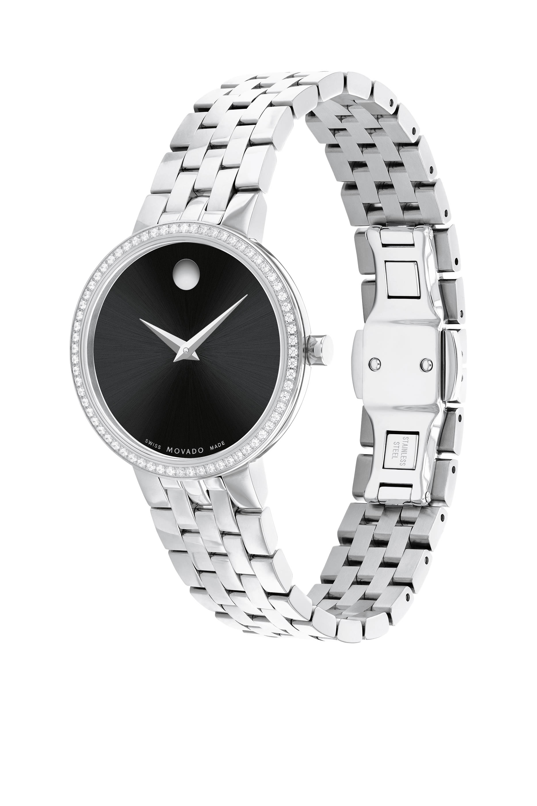 ساعة ميوزيم كلاسيكية ستانلس ستيل