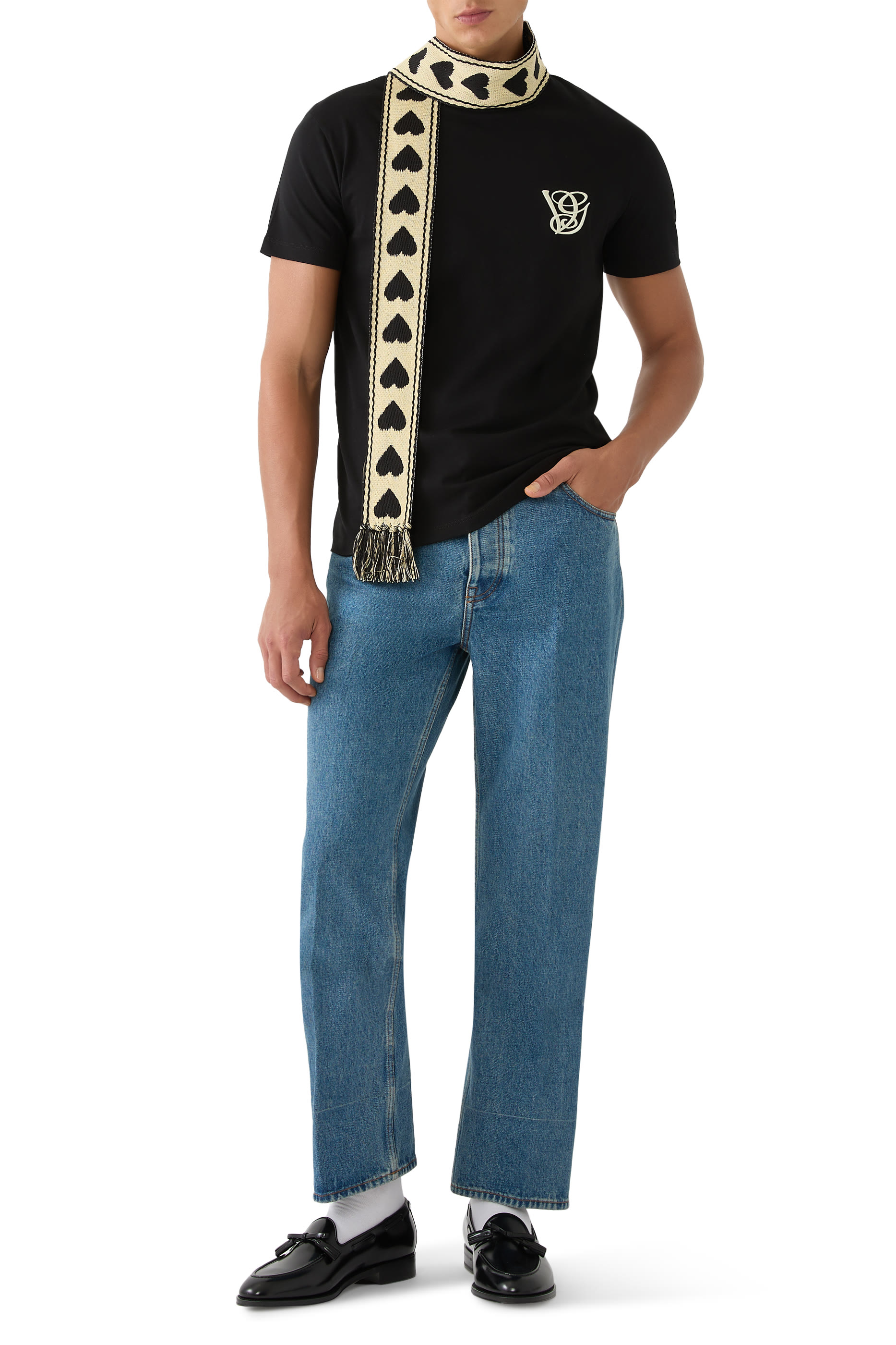 تيشيرت برقعة شعار الماركة 