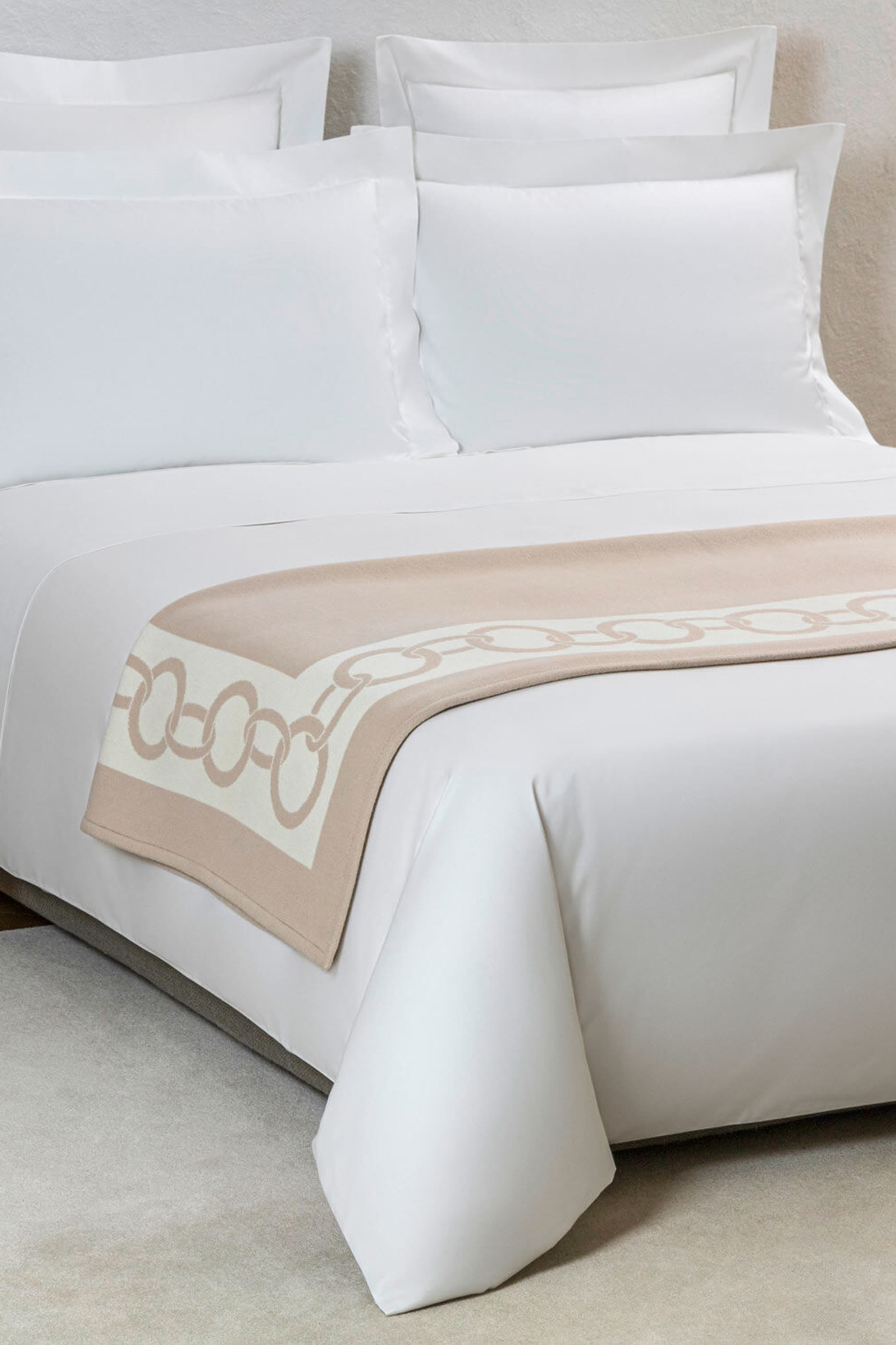 غطاء لحاف بنقشة سلسلة صوف