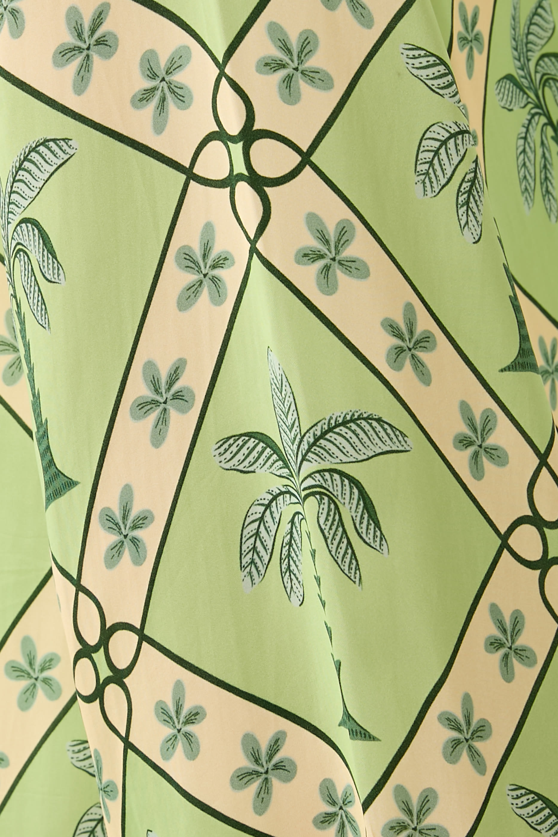 قفطان طويل بنمط كيمونو حرير