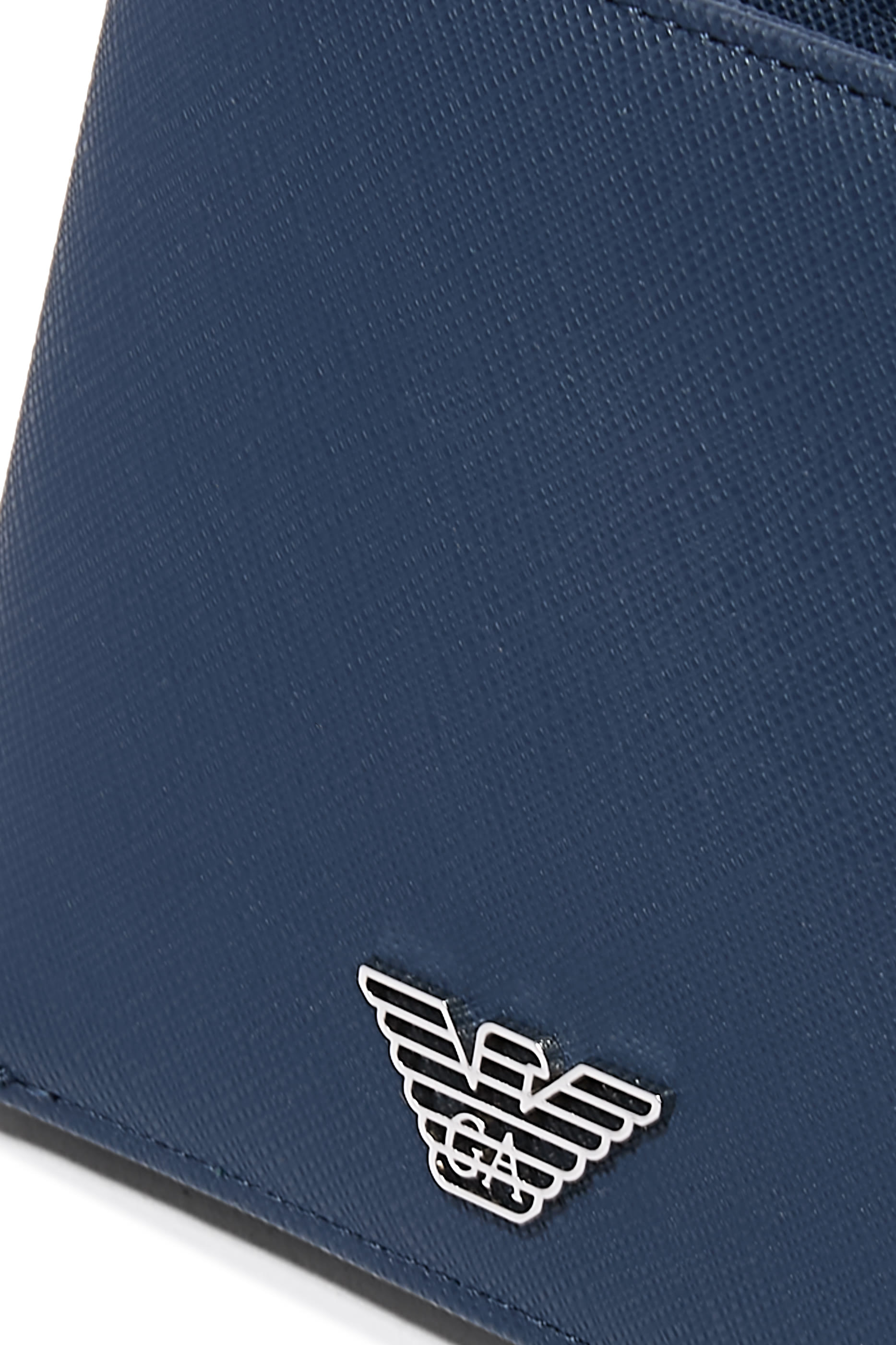 محفظة بتصميم ثنائي الطي بشعار الماركة سافيانو