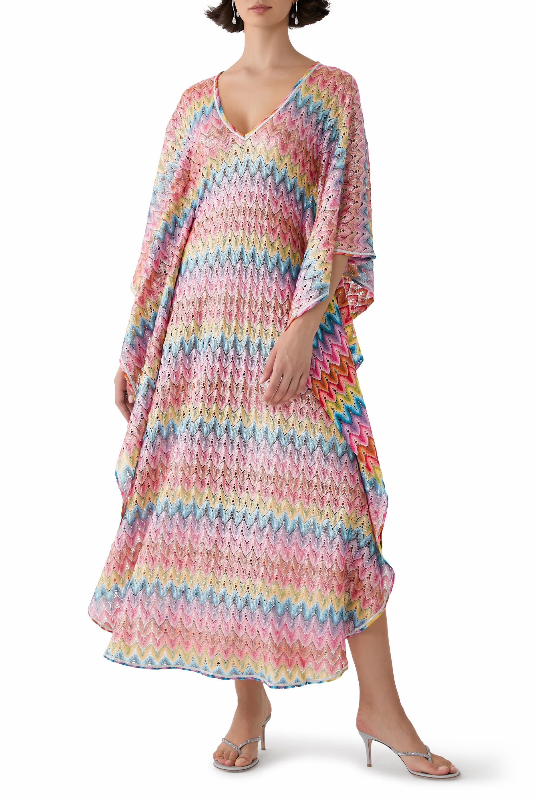 صندل 70 بسيور بنمط ثونغ مرصع بأحجار الراين