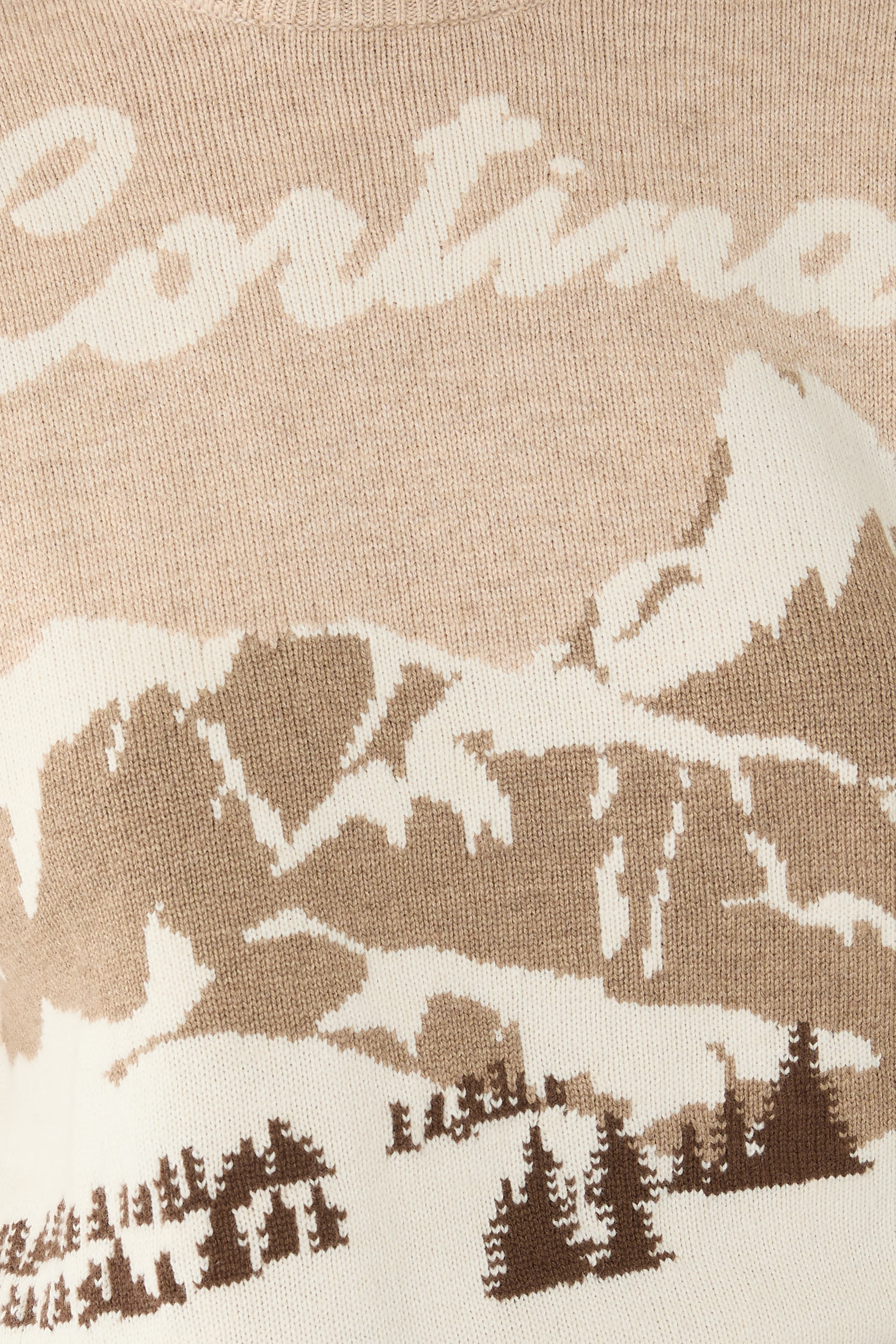 كنزة كوين بنقشة بطاقة بريدية كورتينا مزيج كشمير