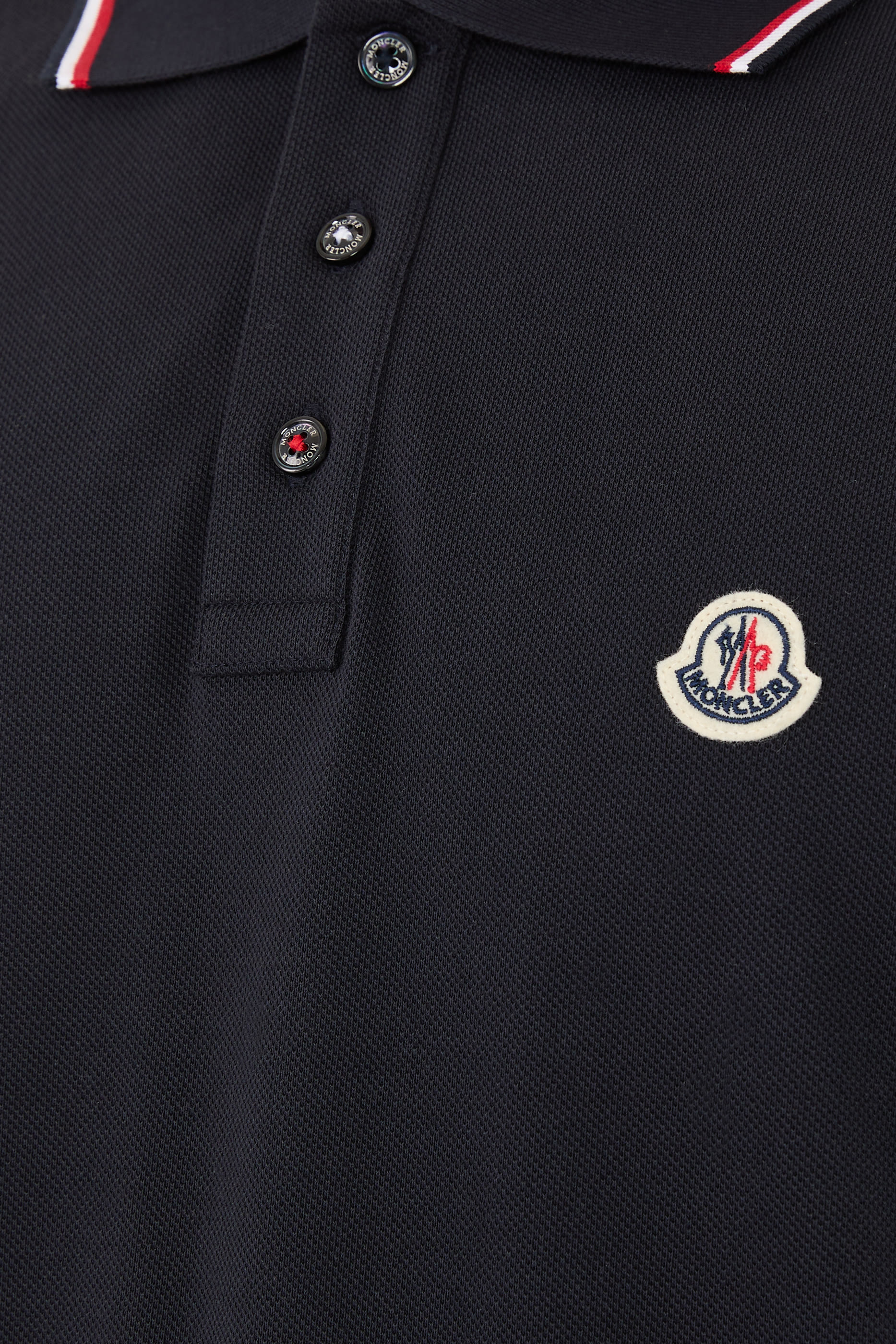 قميص بولو بحواف بثلاث ألوان قطن بيكيه