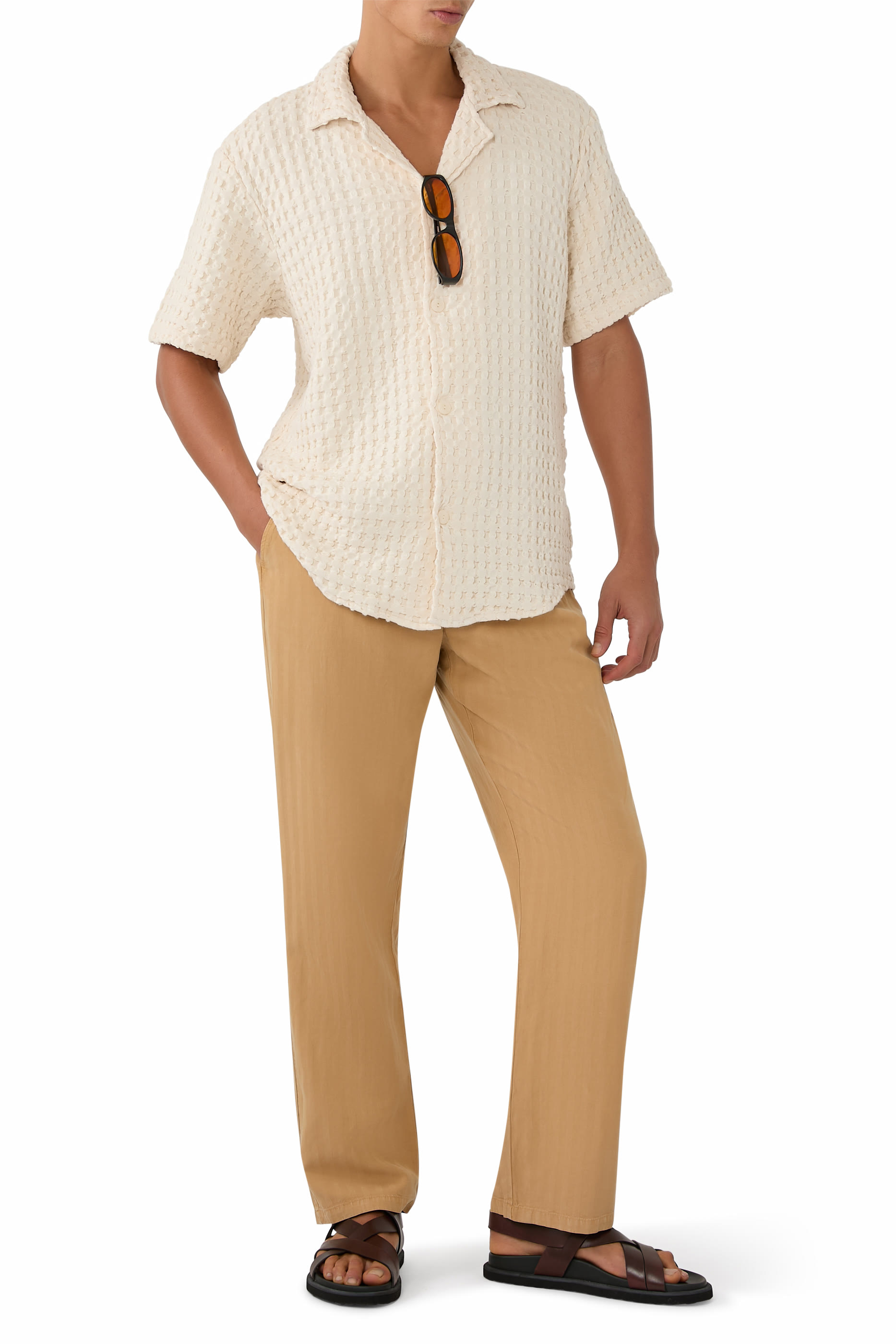 بنطال مينديز مزيج كتان