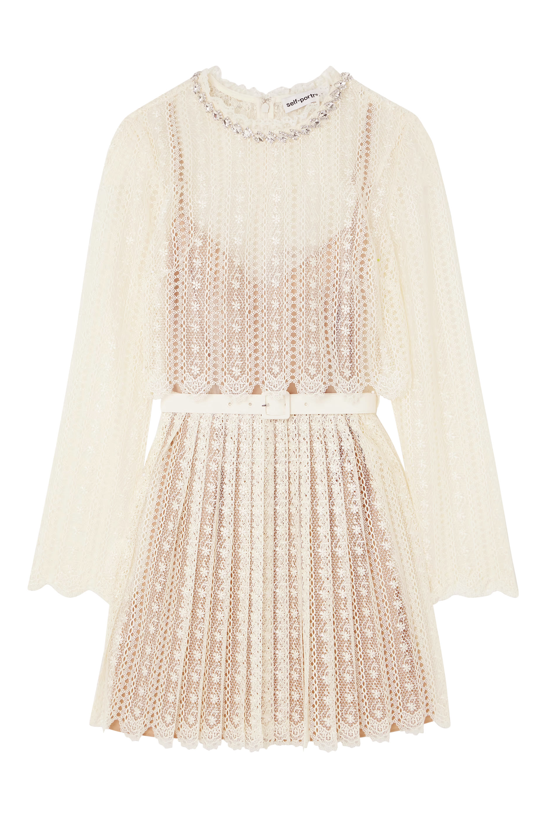 Organza Lace Mini Dress
