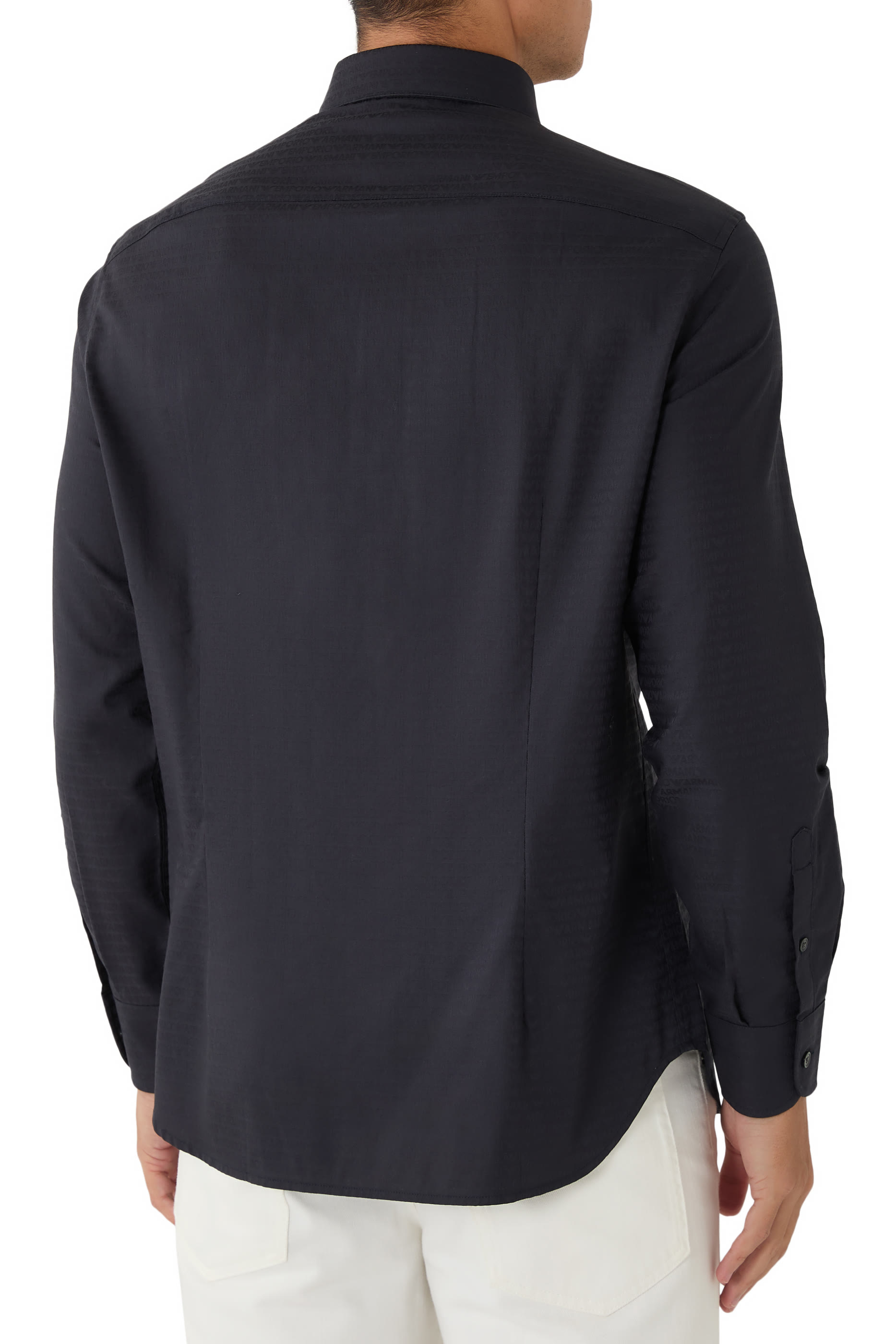  All-Over Jacquard Logo Shirt