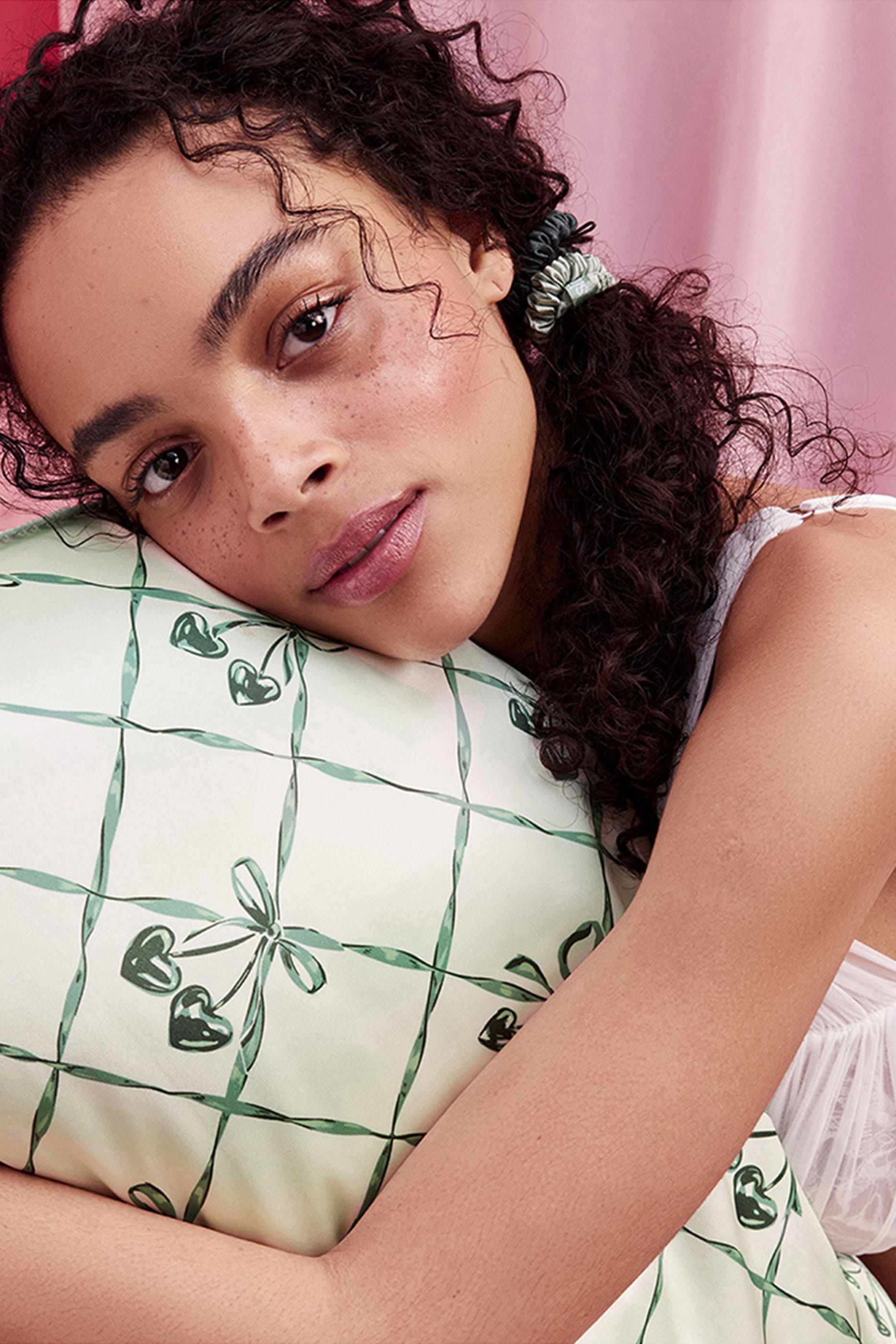 غطاء وسادة وينتر جرين بحجم كوين حرير