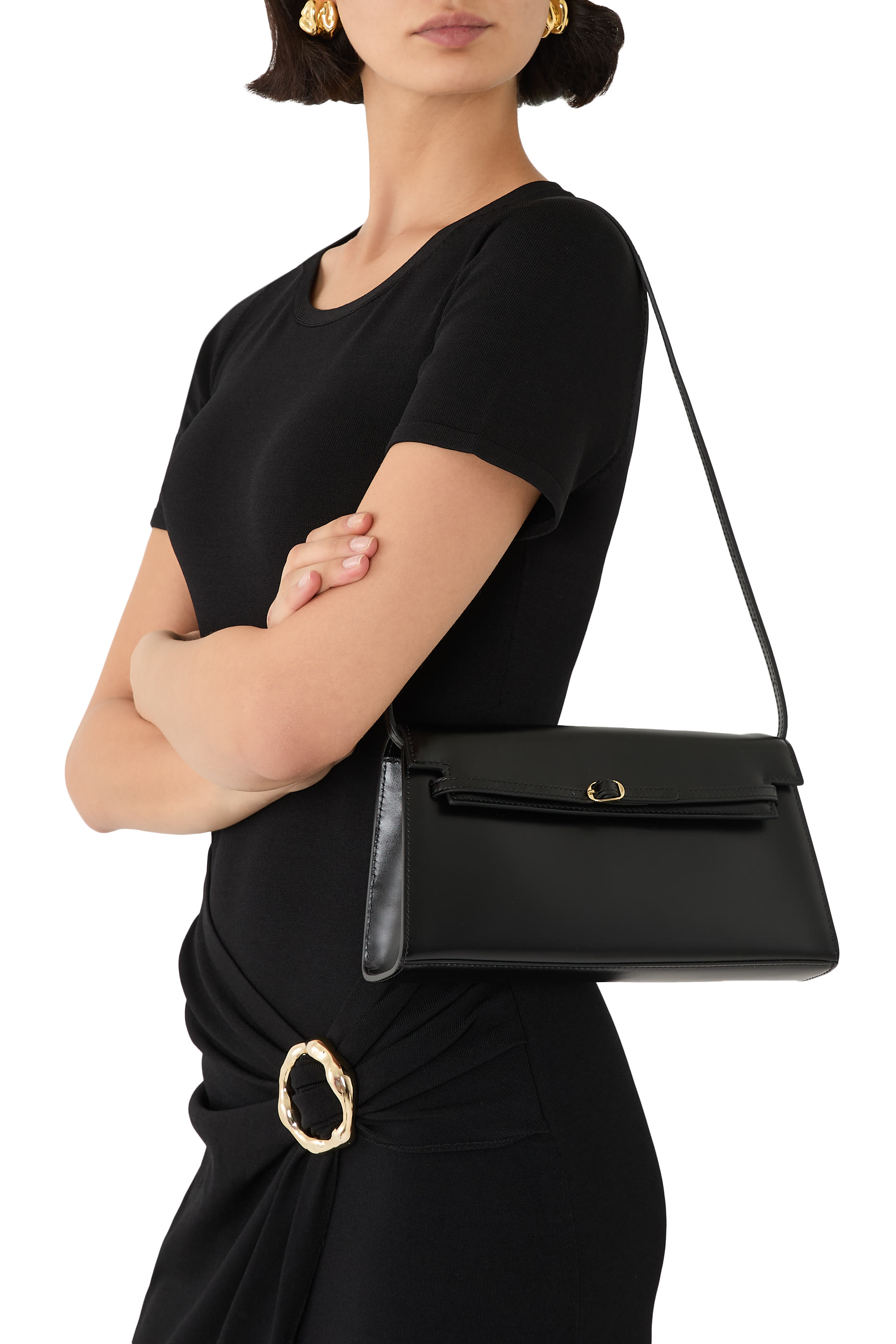 Noir Allure Shoulder Bag