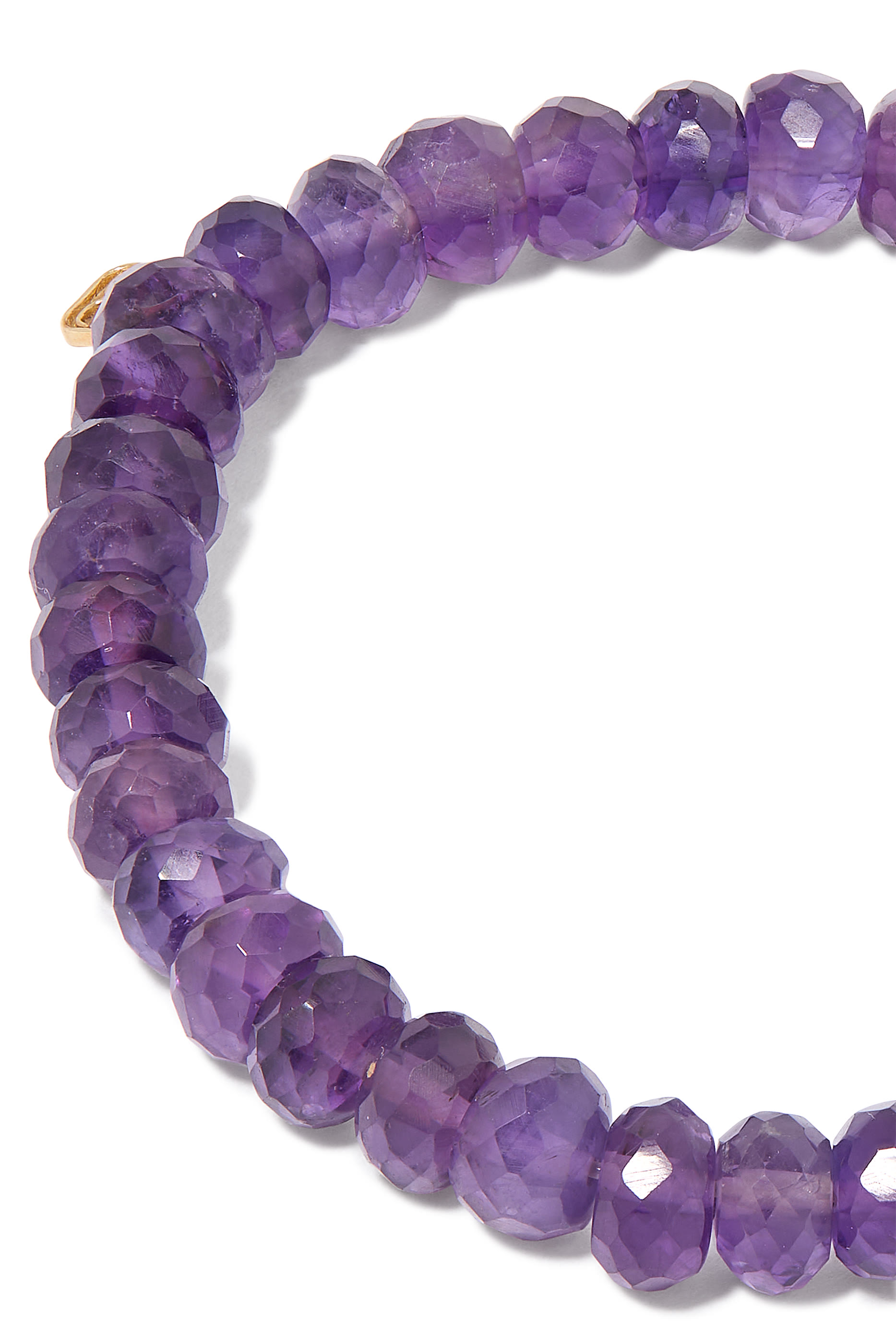 سوار خرز هيشي بحلية صغيرة بتصميم زهرة بلوميريا جمشت ذهب أصفر عيار 14