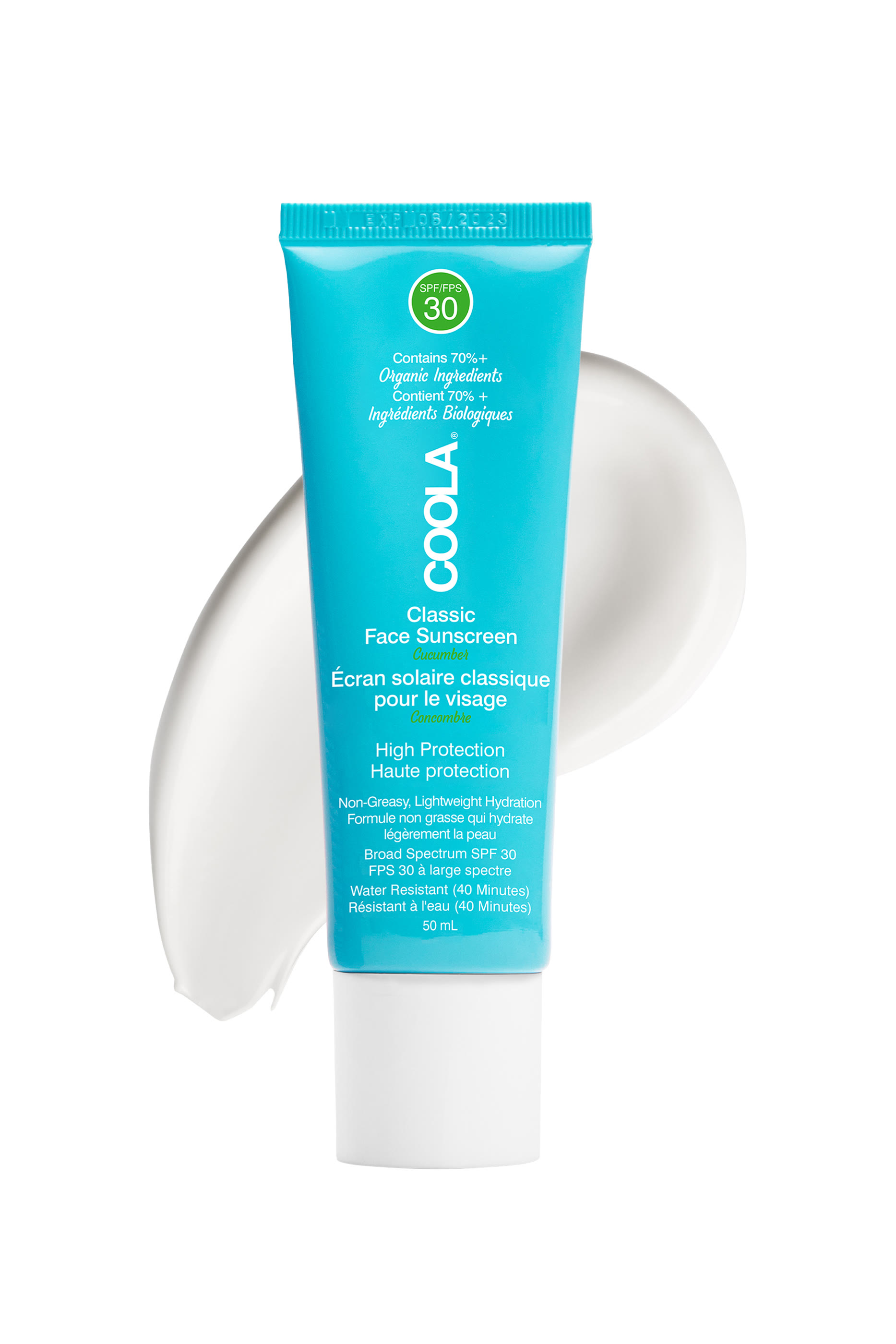 لوشن كلاسيك عضوي لحماية الوجه من الشمس بالخيار SPF30