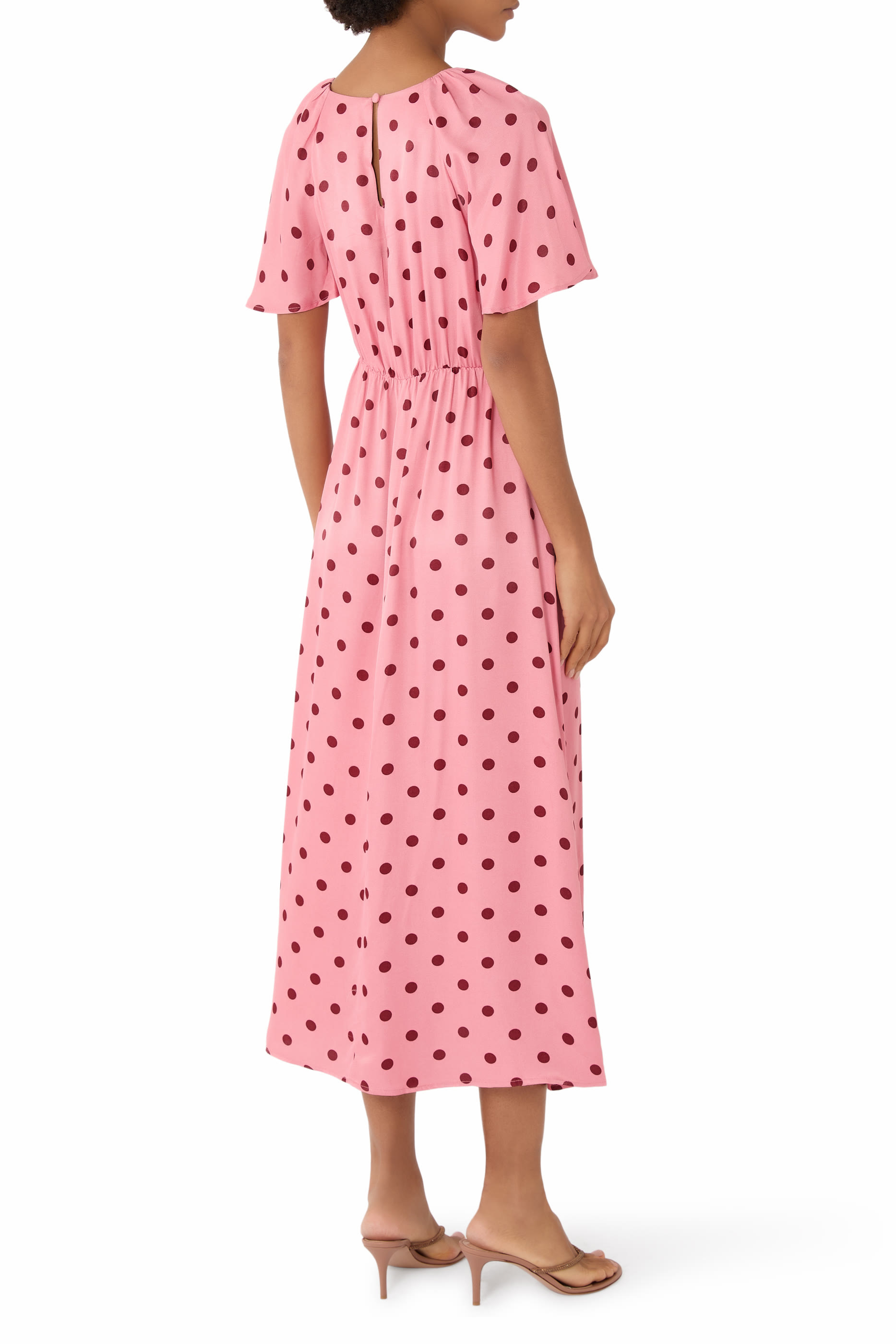 Polka Dot Madeira Midi Dress 