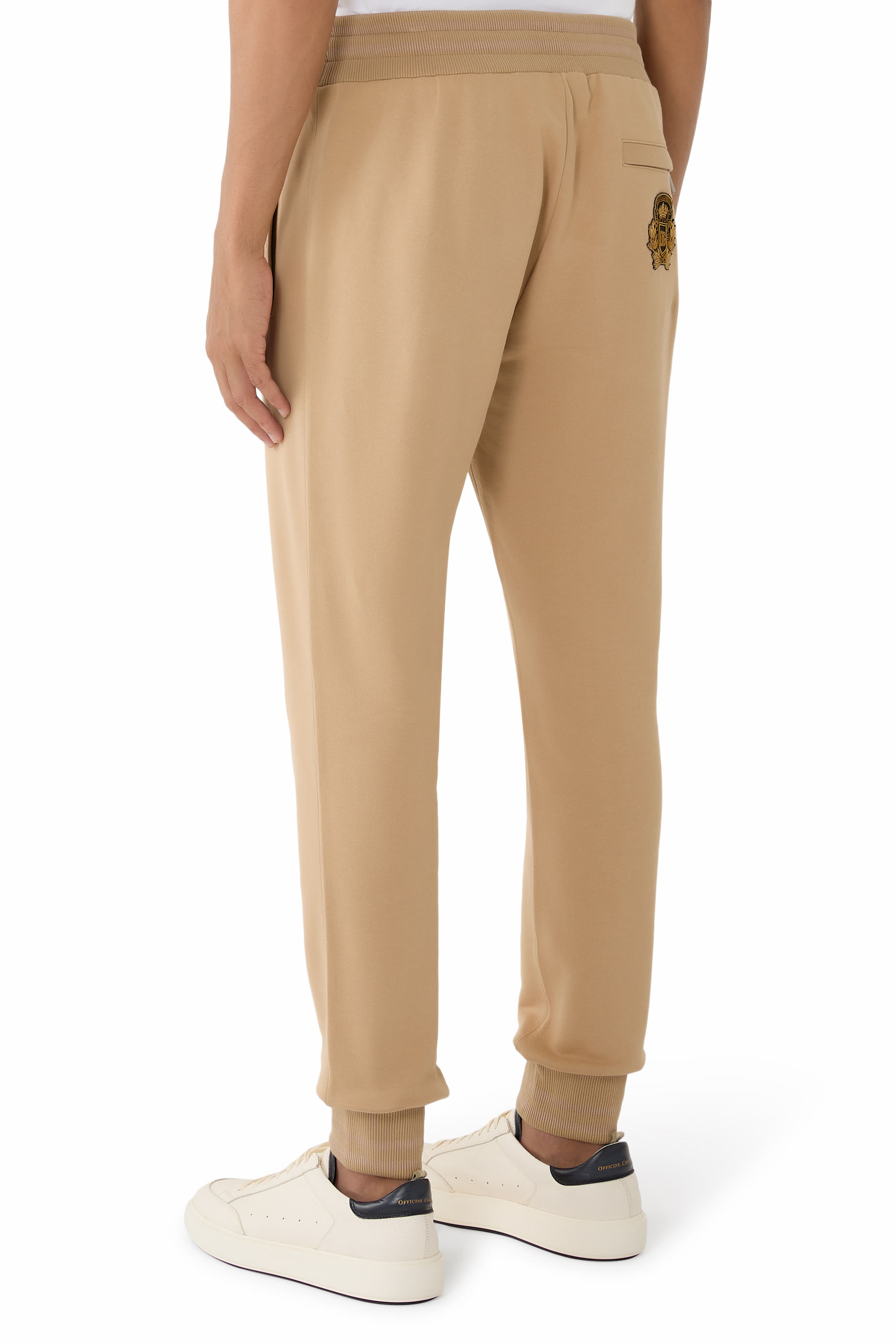 بنطال رياضي بشعار الماركة قطن صوف