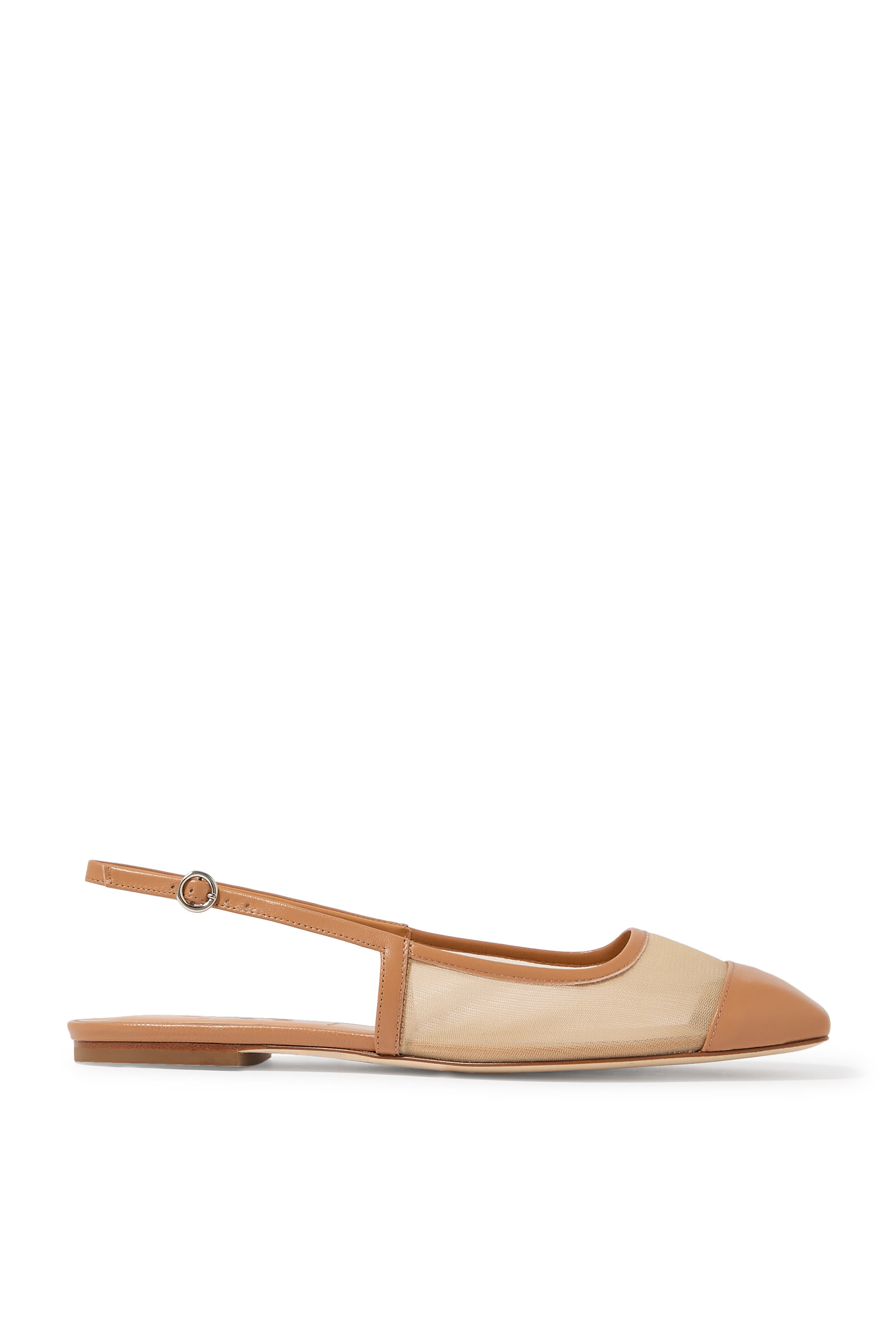 حذاء غيرالدين بمقدمة مربعة وسير خلفي قماش شبكي