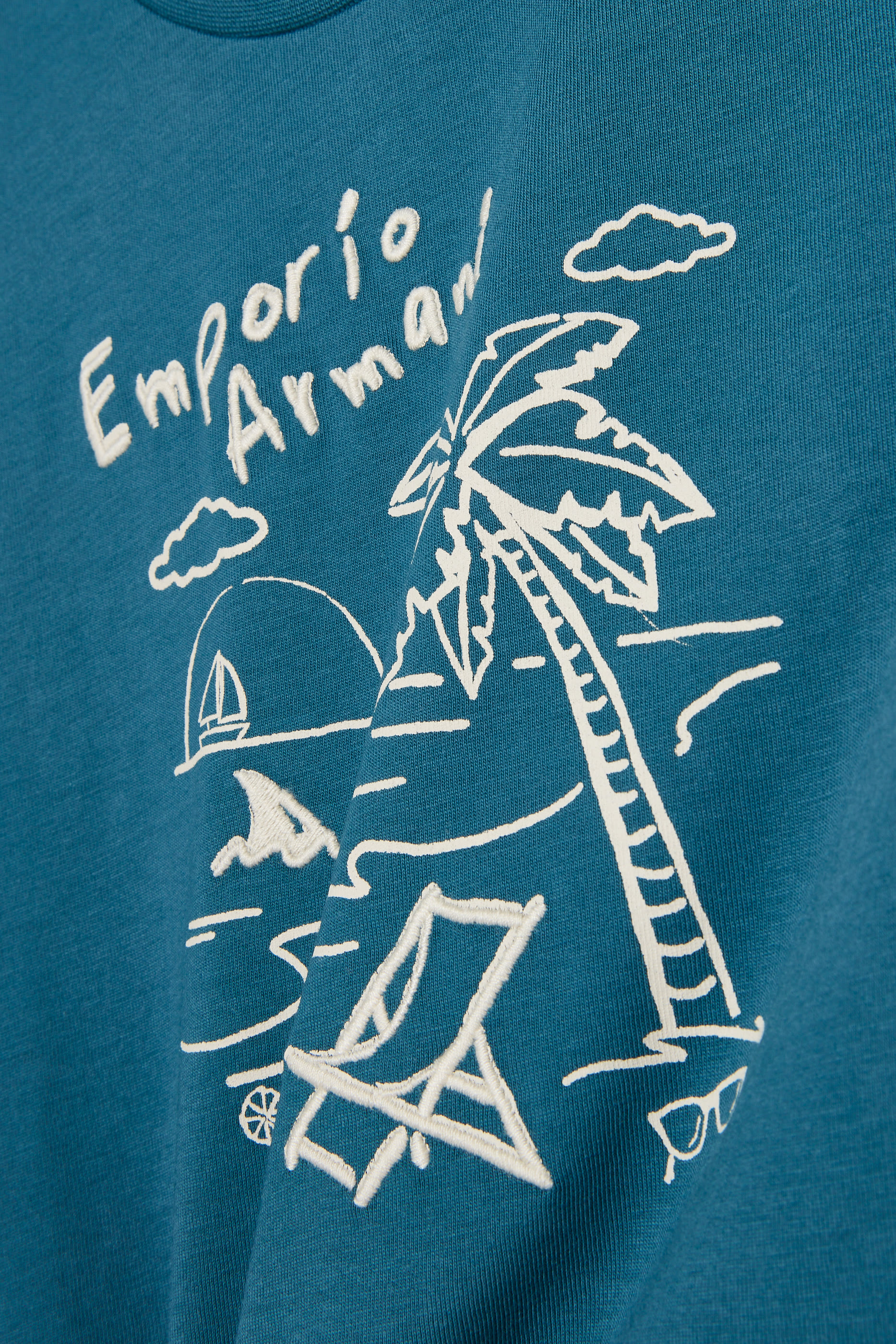 تيشيرت بطبعة شاطئ للأطفال 