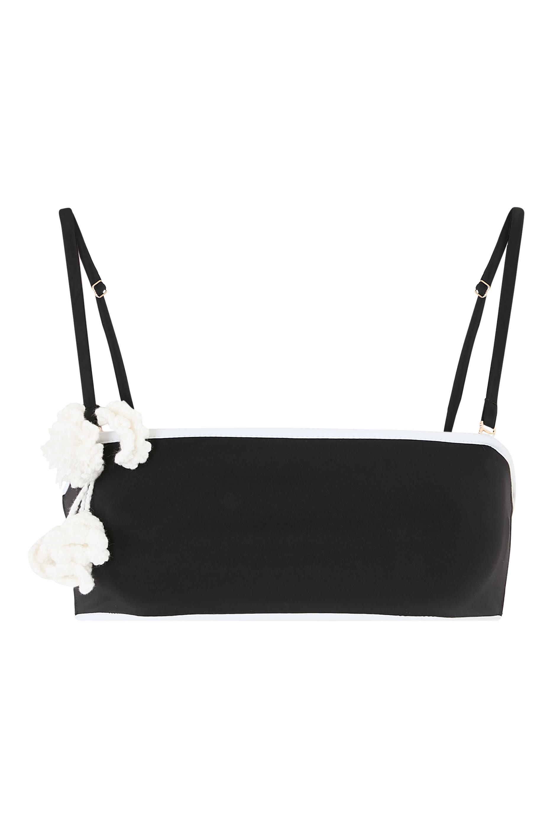 قطعة بيكيني علوية بزهرة كروشيه