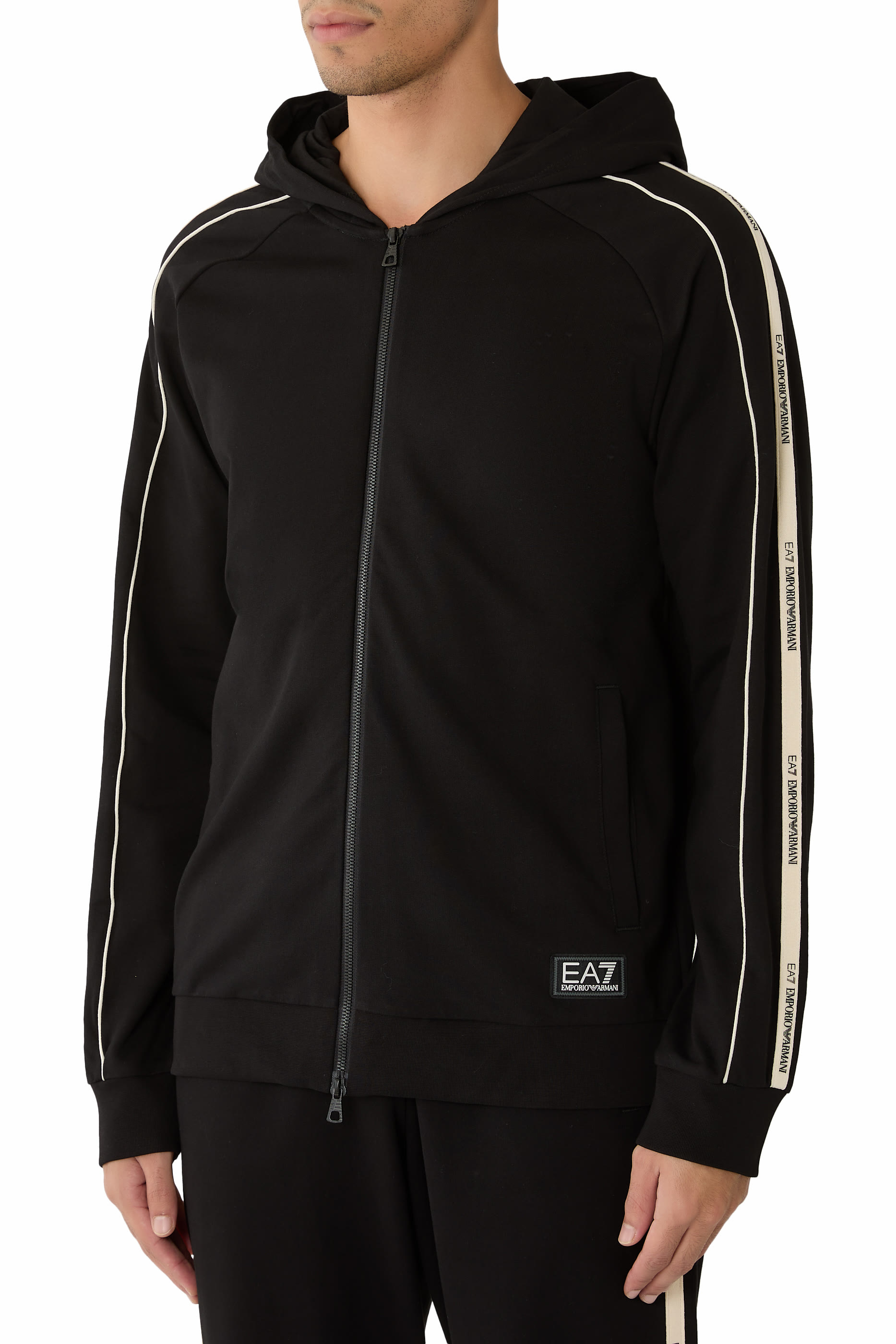 سويت شيرت بشريط شعار الماركة