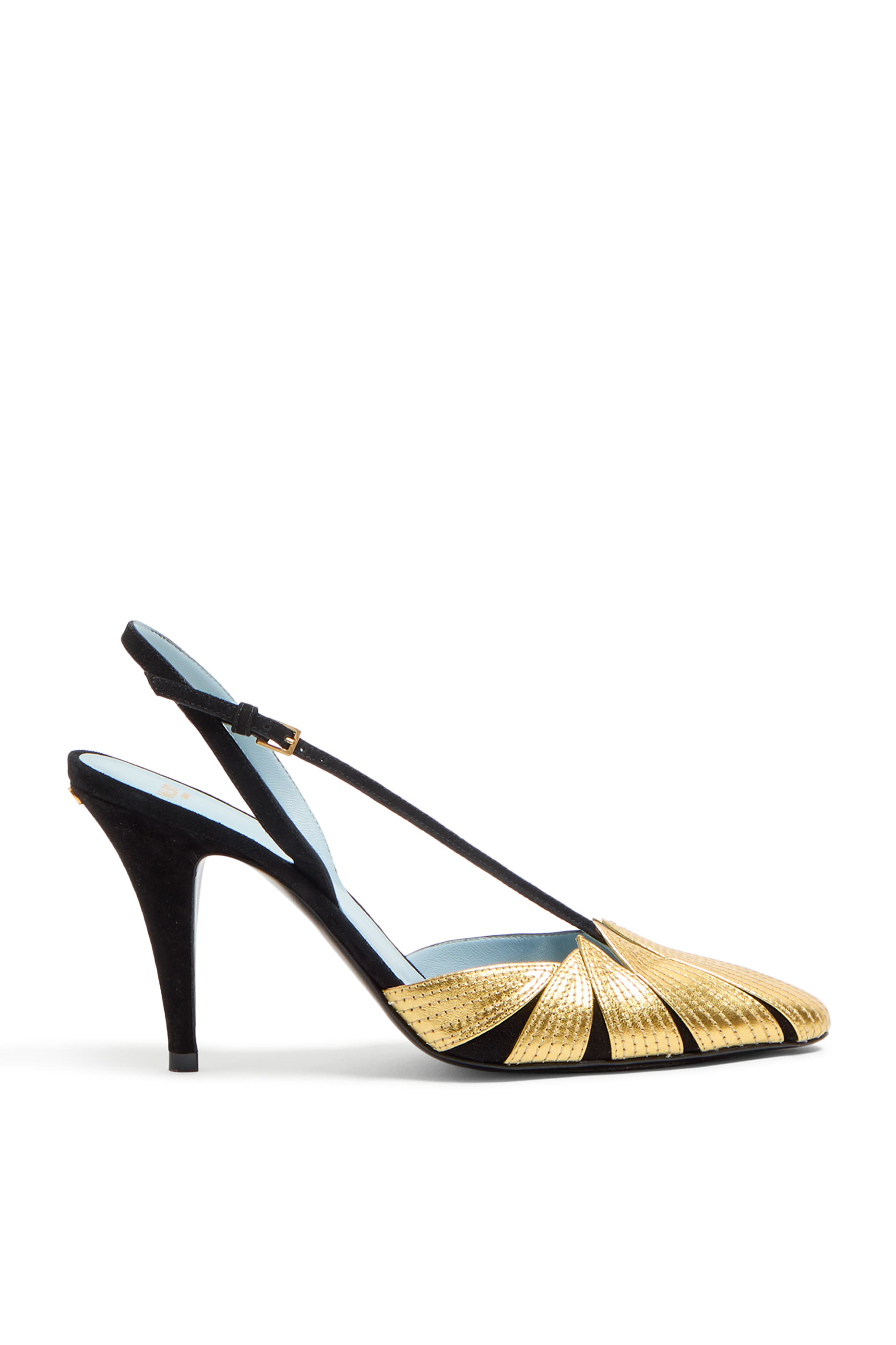 حذاء كلاسيكي شمواه 90 بسير خلفي وأجزاء بتصميم أوراق