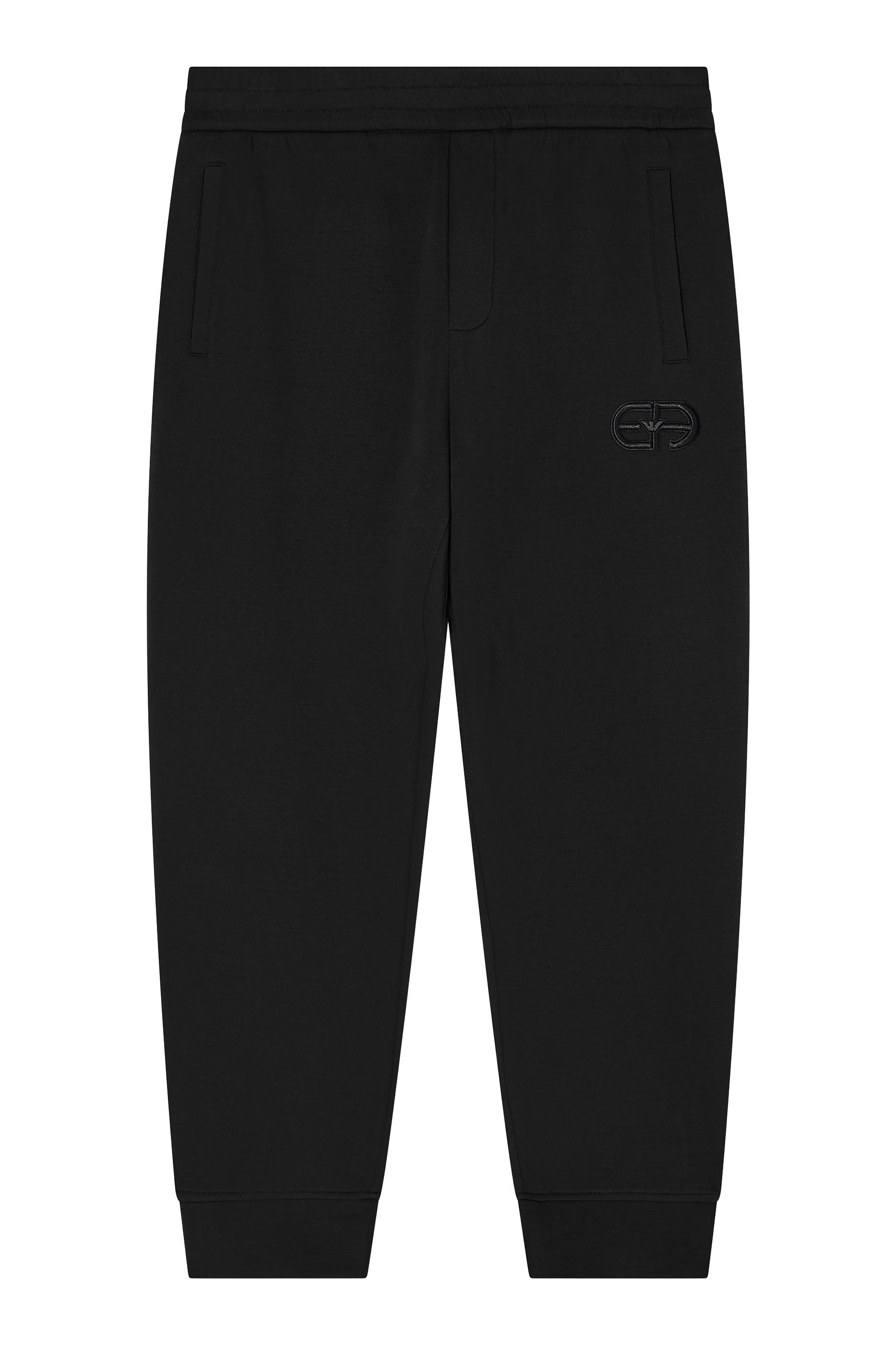 بنطال رياضي بتطريز شعار الماركة جيرسيه مزدوج