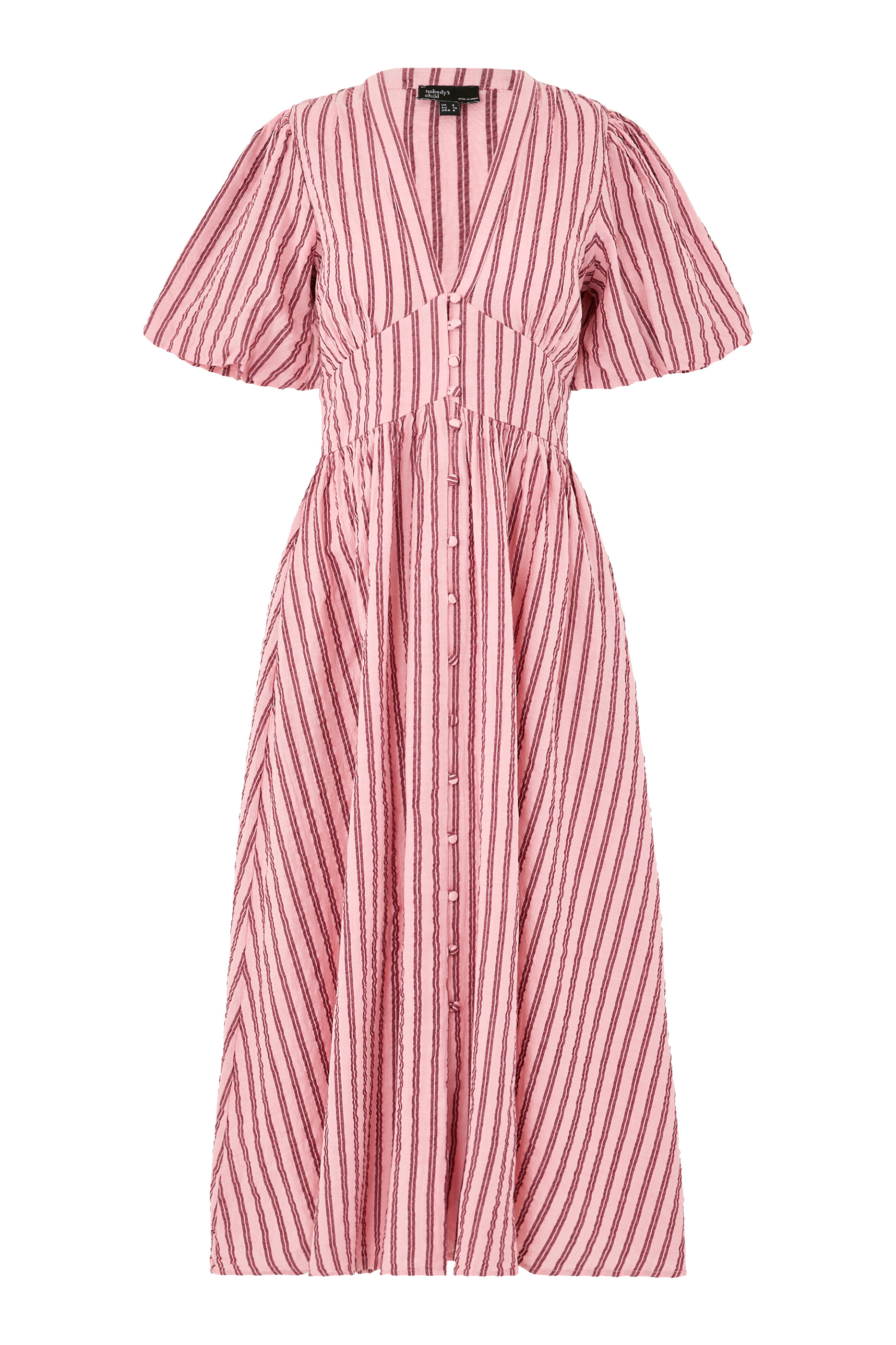 Striped Starlight Midi Dress