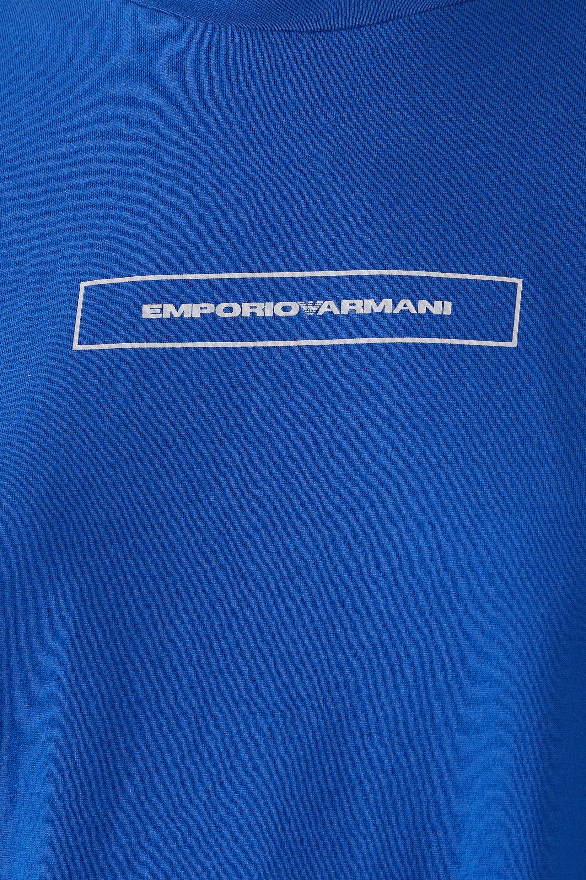 تيشيرت بطبعات شعار الماركة قطن