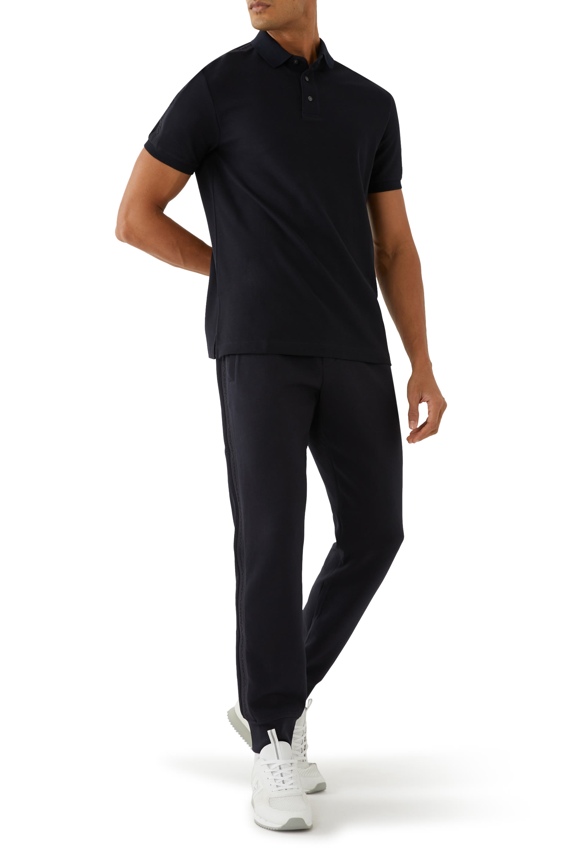 بنطال رياضي بشريط بشعار الماركة