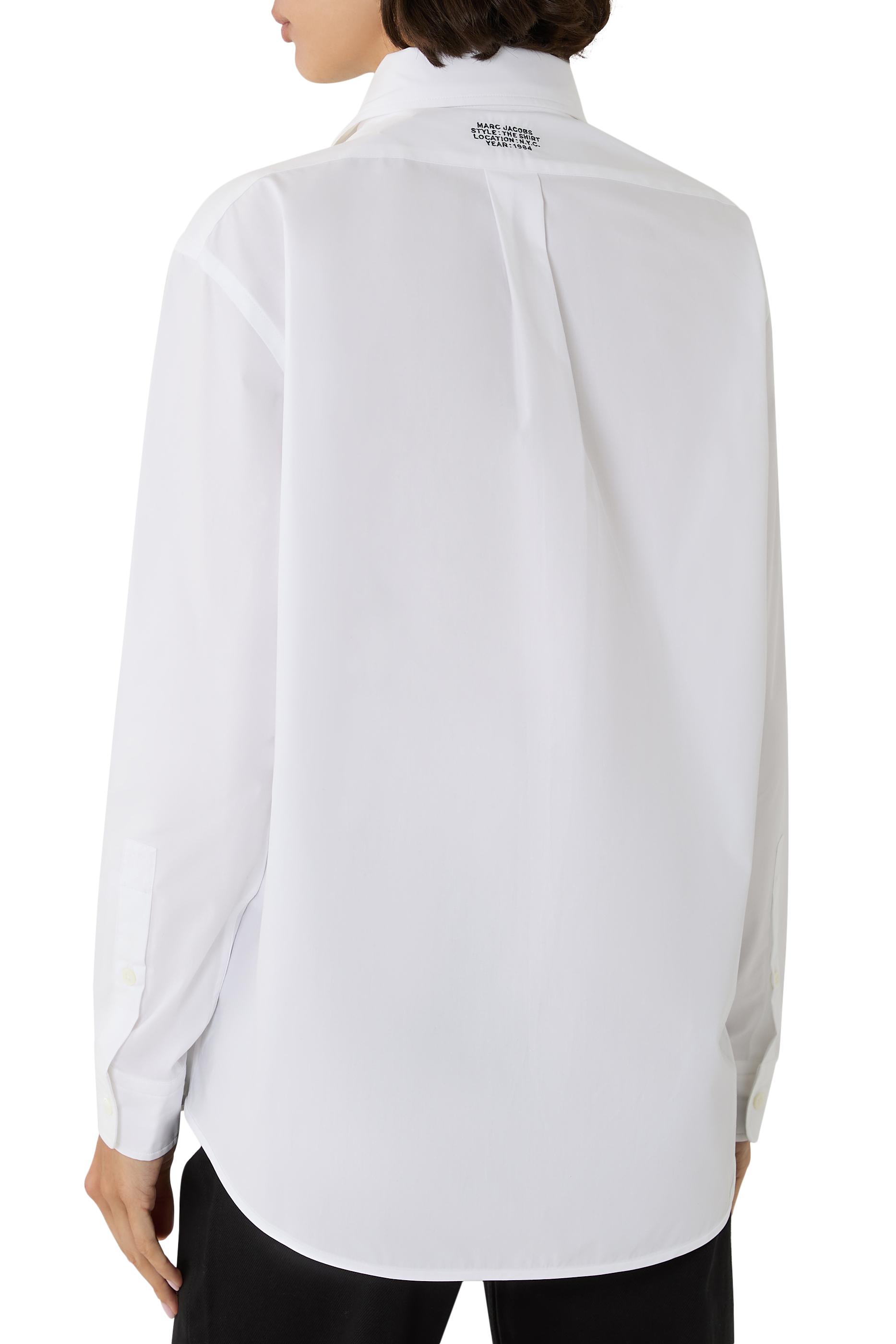 قميص بأكمام طويلة قطن