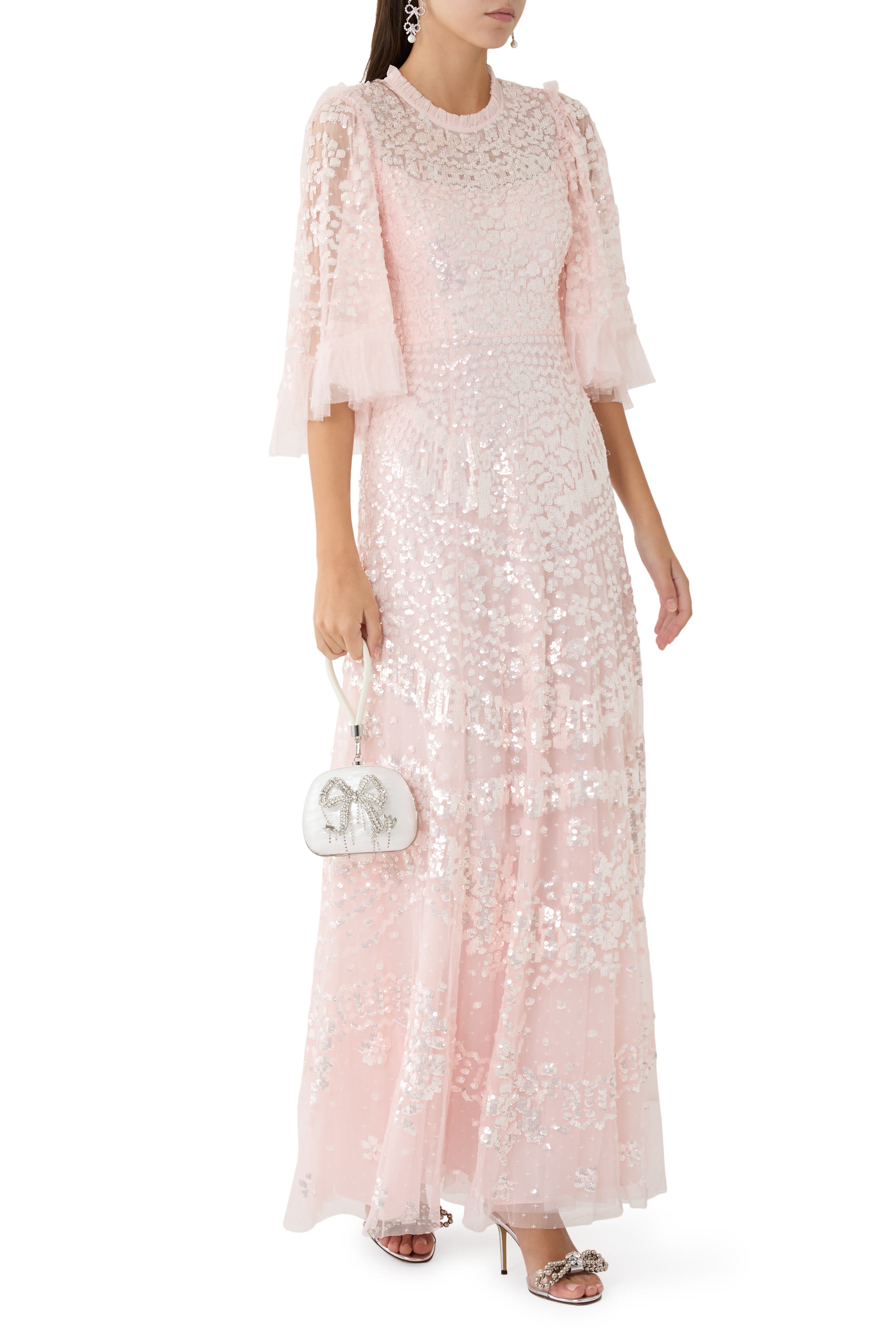 فستان سهرة أنايس مزين بترتر