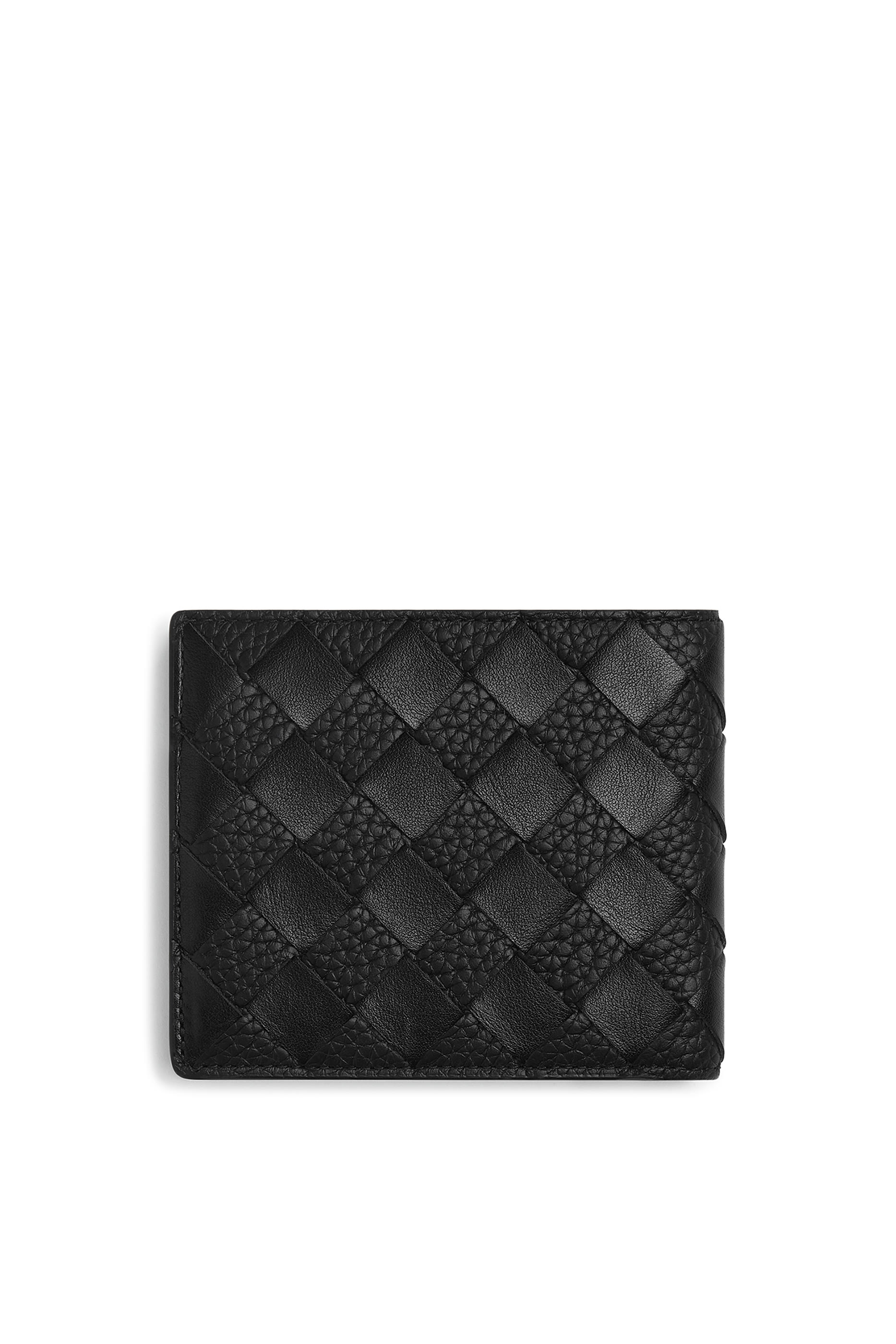 محفظة ثنائية الطي بتصميم مجدول