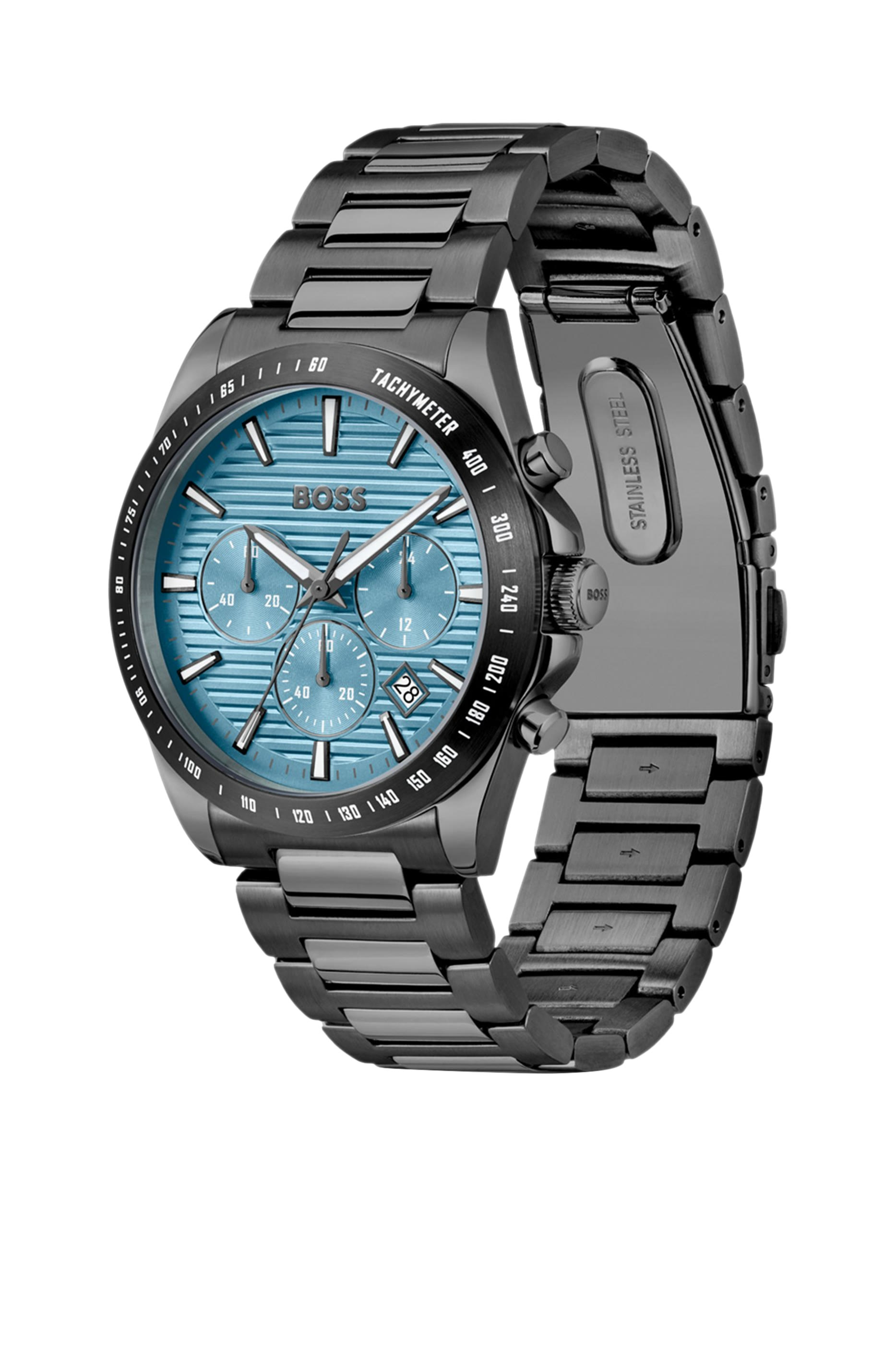 ساعة كرونوغراف سترايك بطلاء رمادي