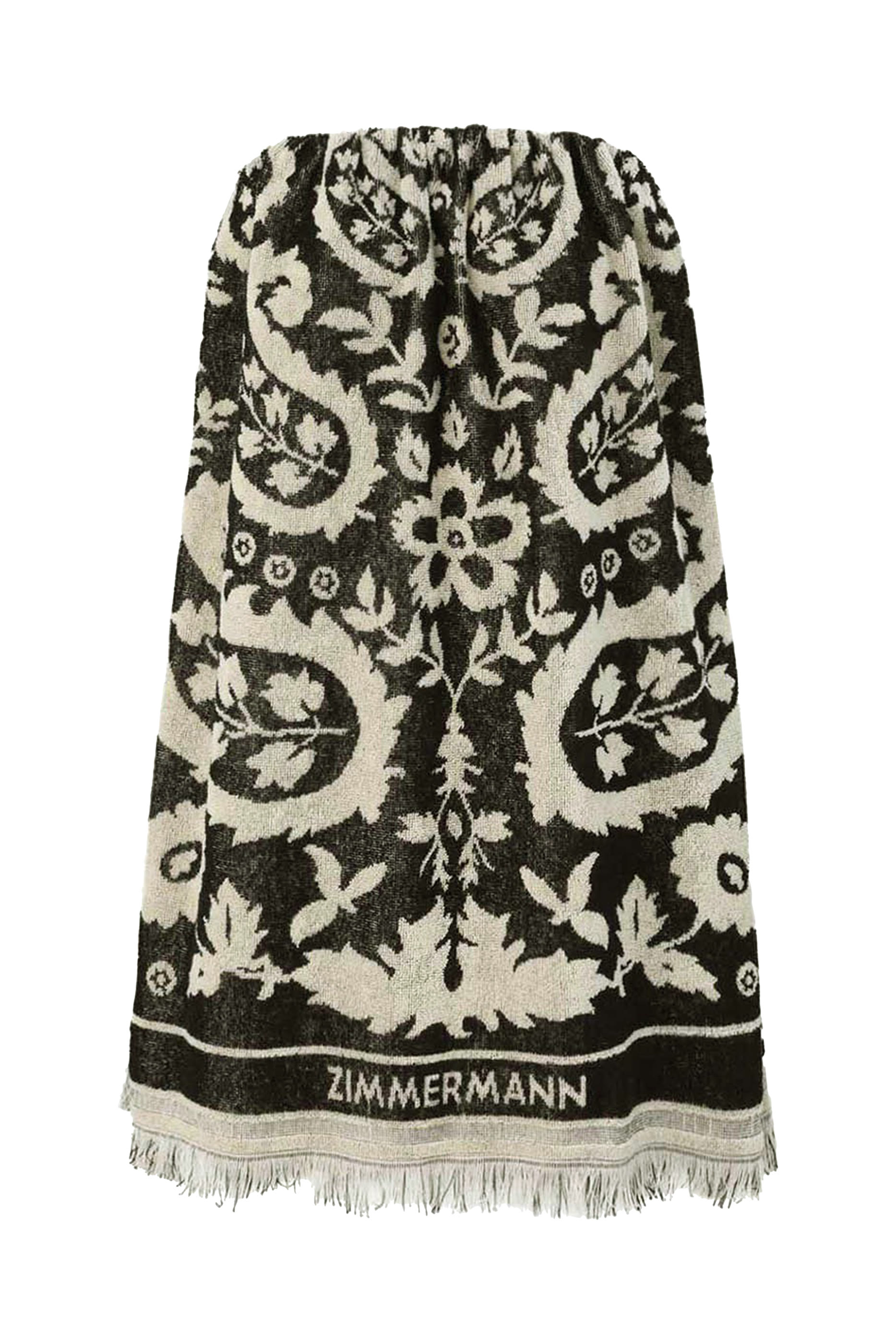 فستان ريانون قصير قماش منشفة