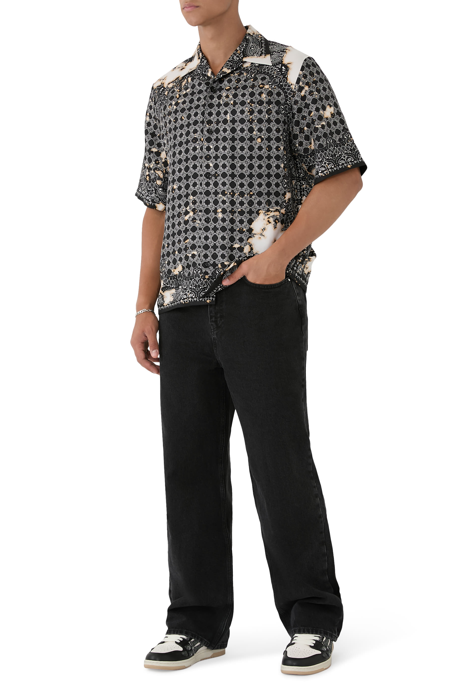 بنطال جينز بقصة مريحة دنيم