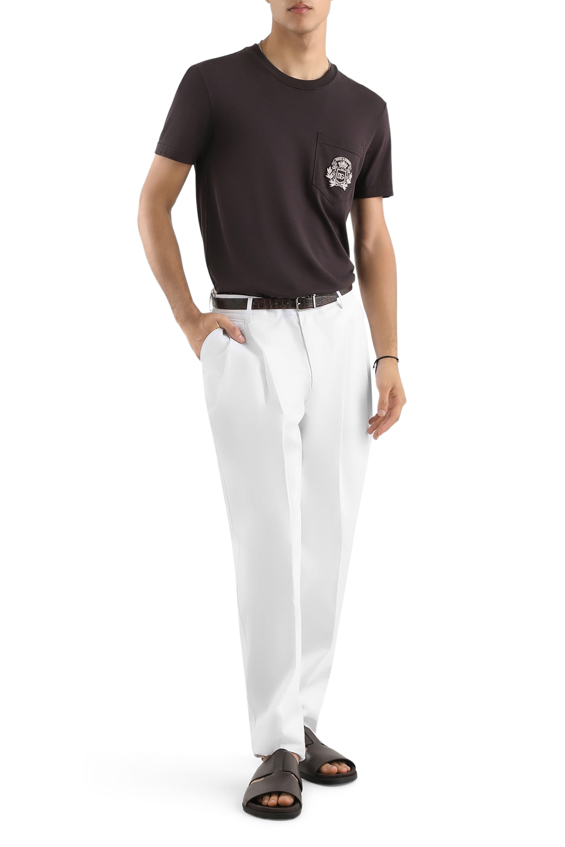 تيشيرت مطرز بشعار الماركة