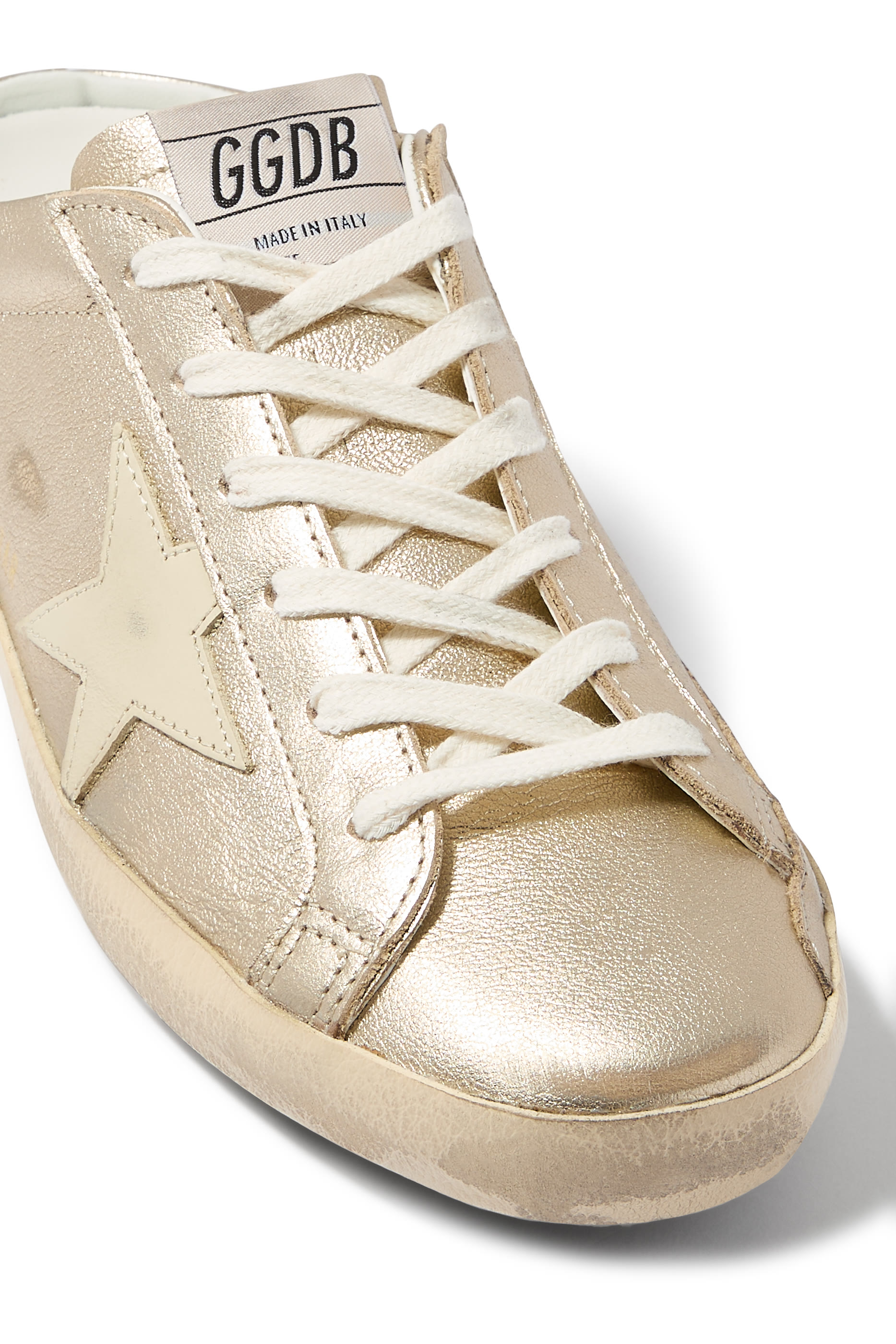 حذاء مفتوح من الخلف سوبر ستار جلد