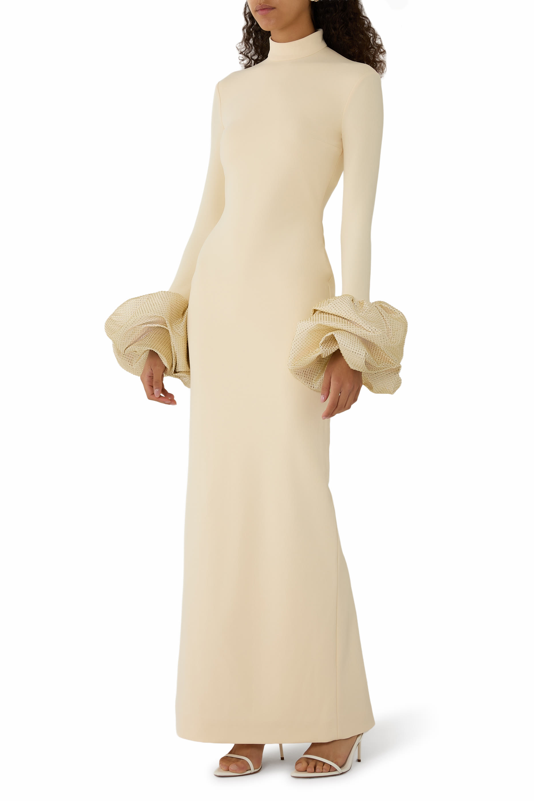 فستان فيفيانا طويل مزين بكريستال