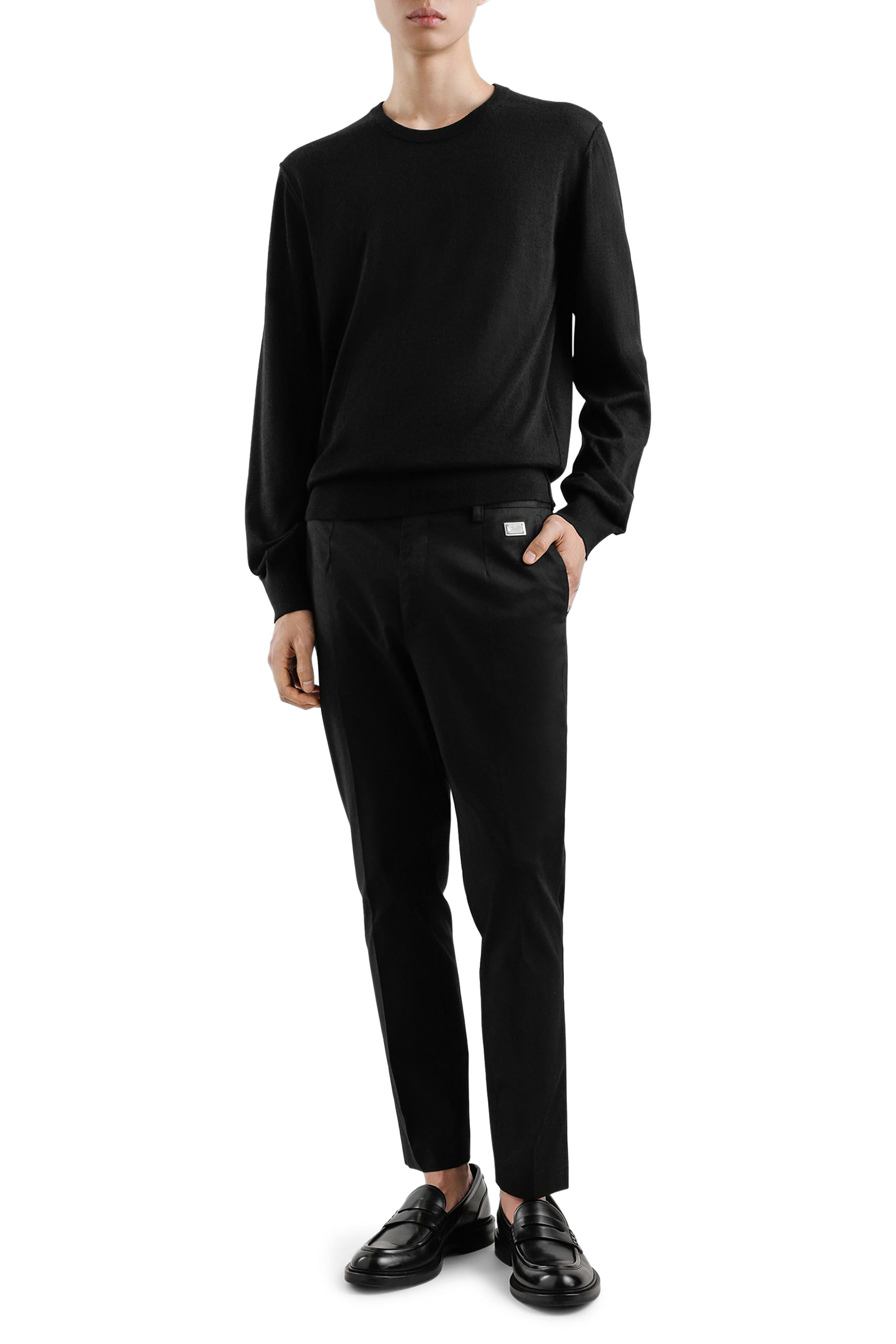 كنزة بياقة مستديرة كشمير