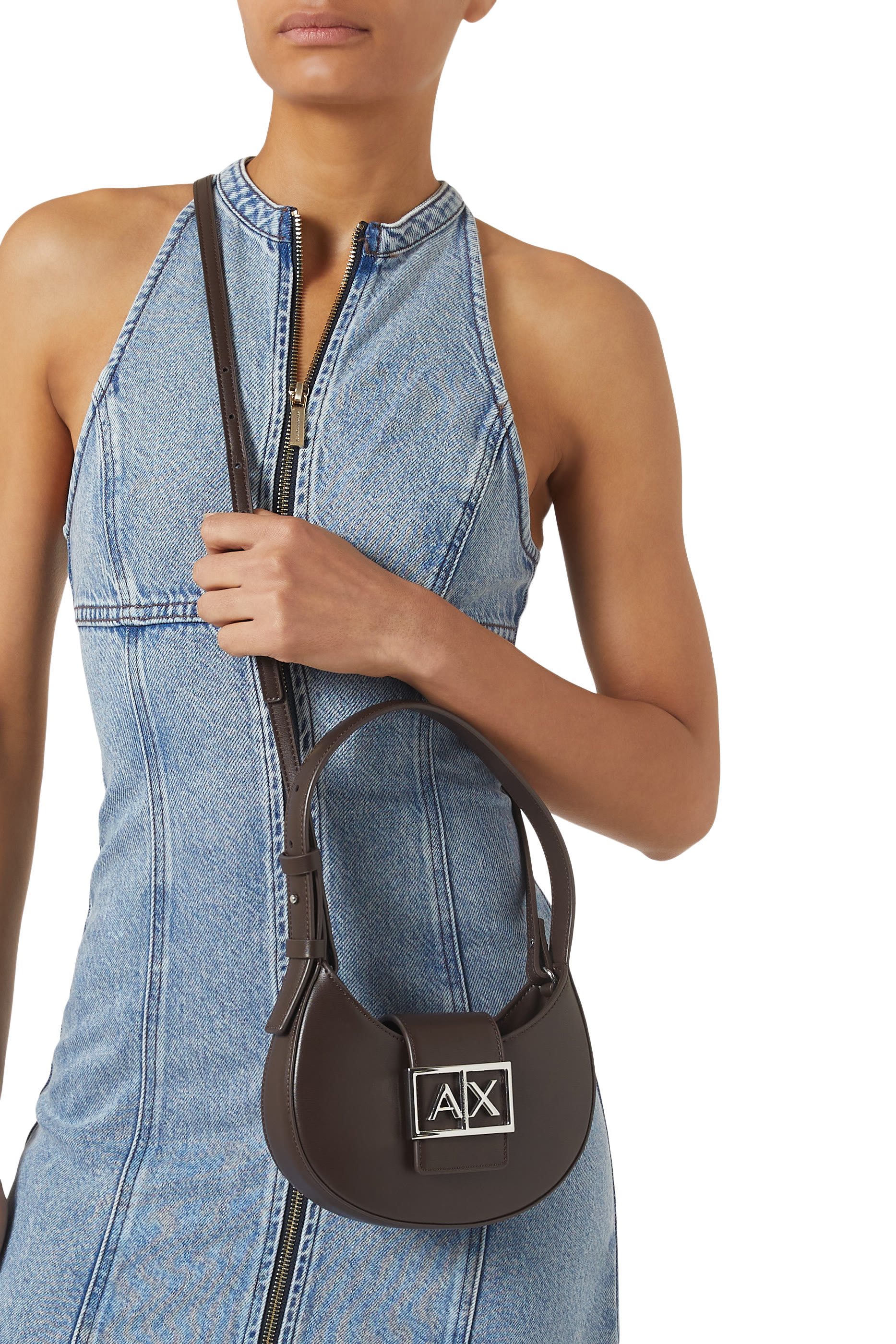 حقيبة كتف موندر بشعار الماركة