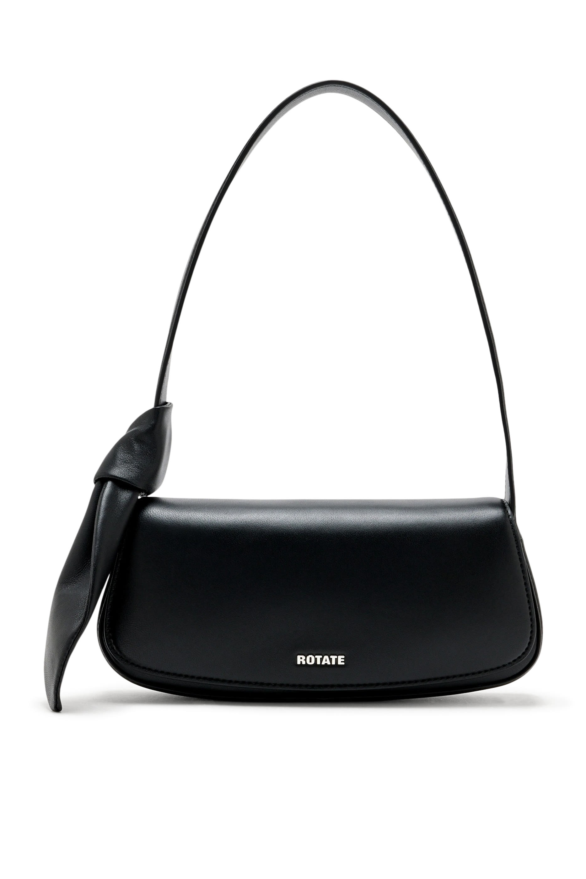 حقيبة بحمالة بتفاصيل عقدة جلد