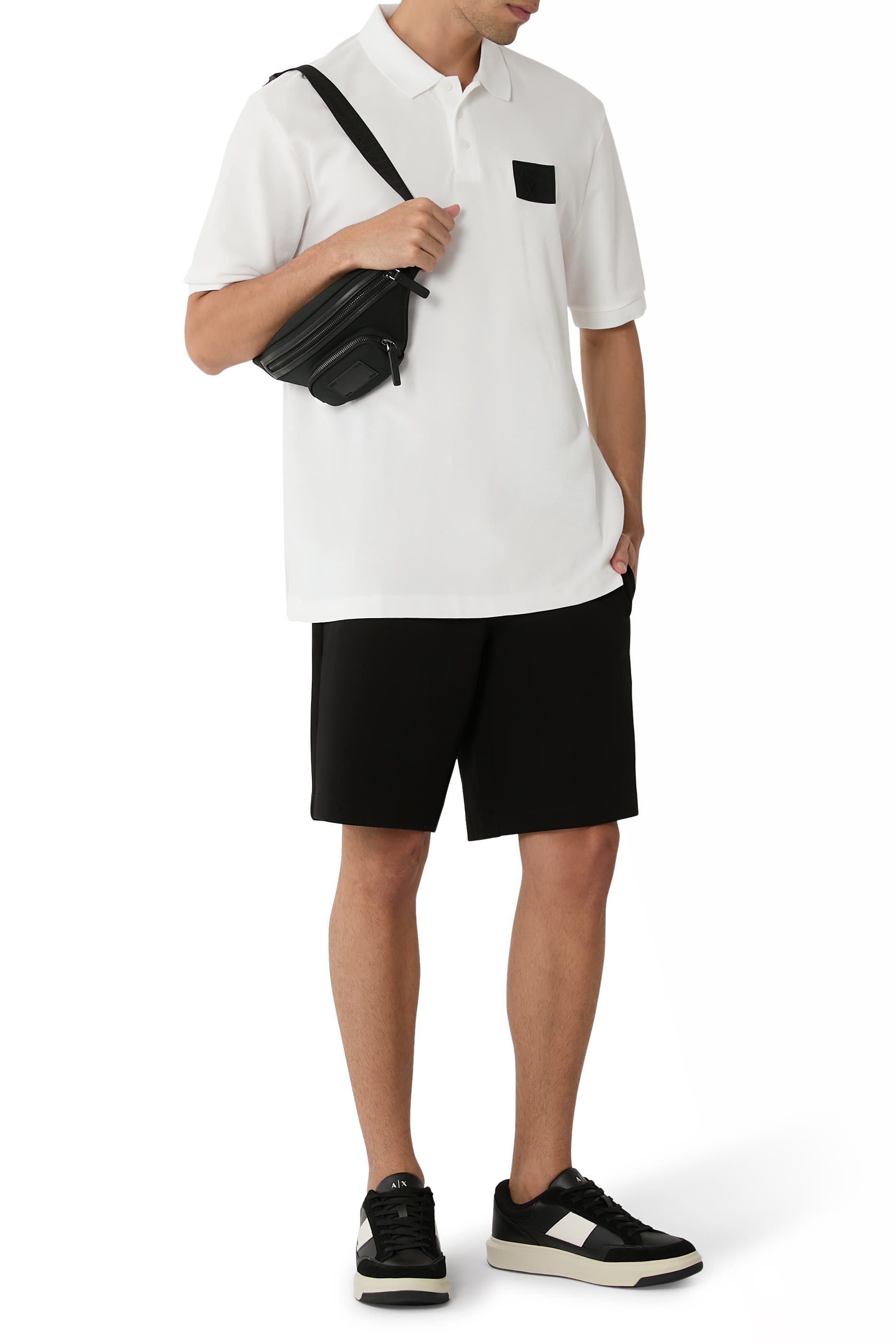 Logo Patch Polo Shirt