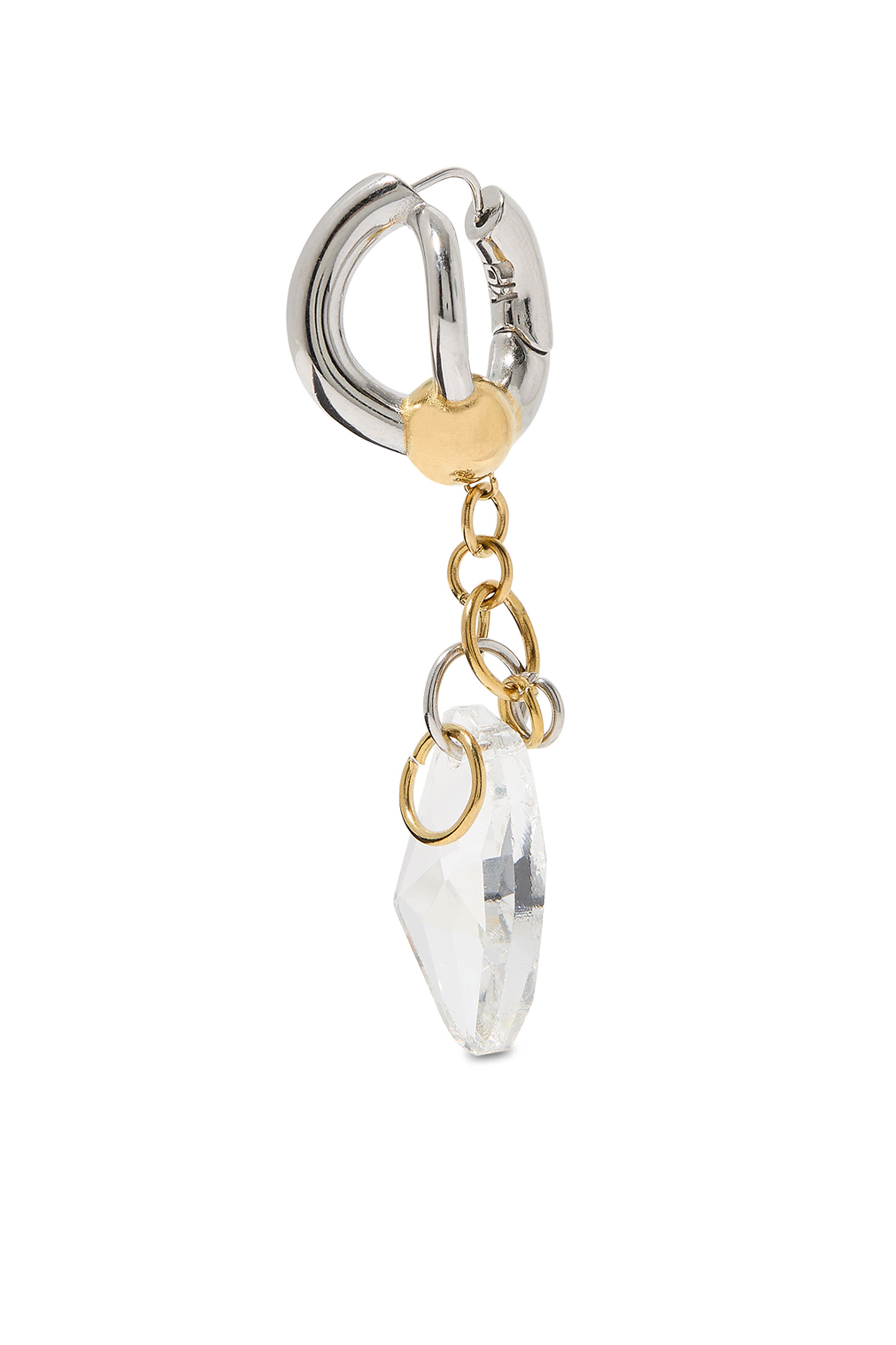 أقراط ديون متدلية بتصميم ثريا بلونين مرصعة بكريستال