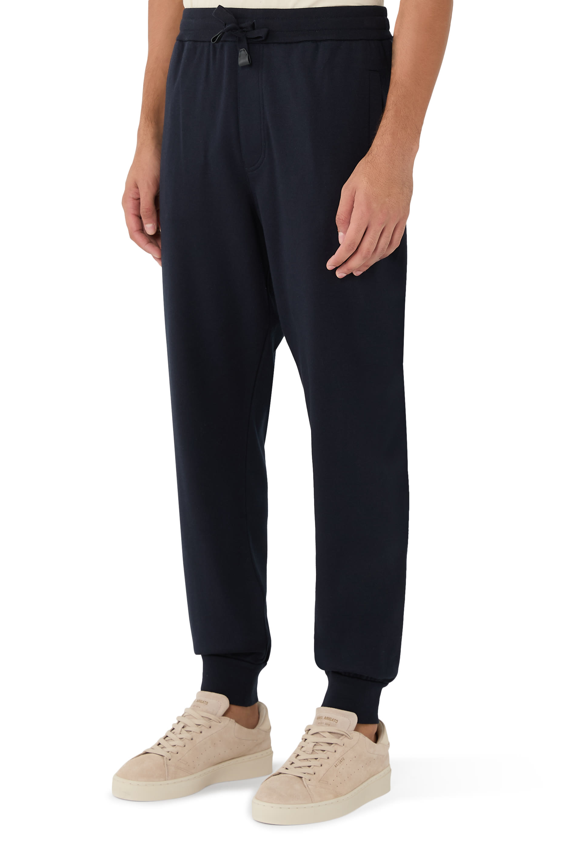 Stretch Cotton Piqu&eacute; Sweatpants